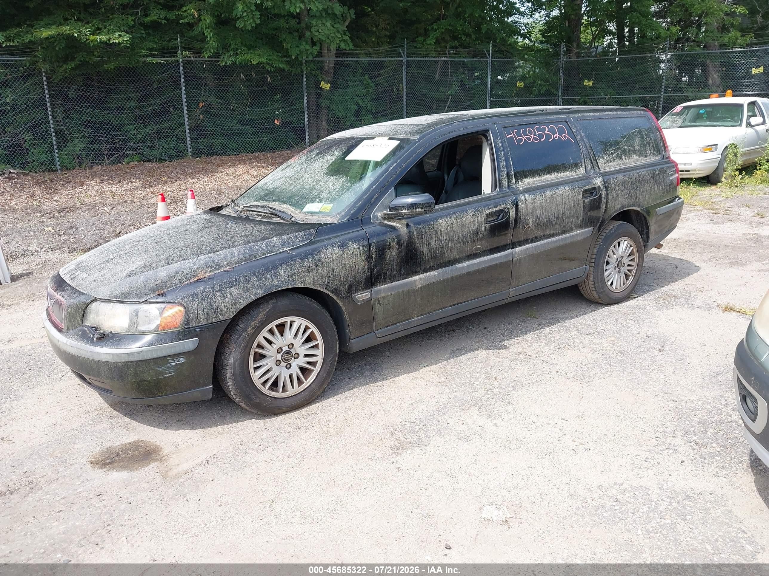 2004 Volvo V70 2.4 Black vin: YV1SW61T542371677