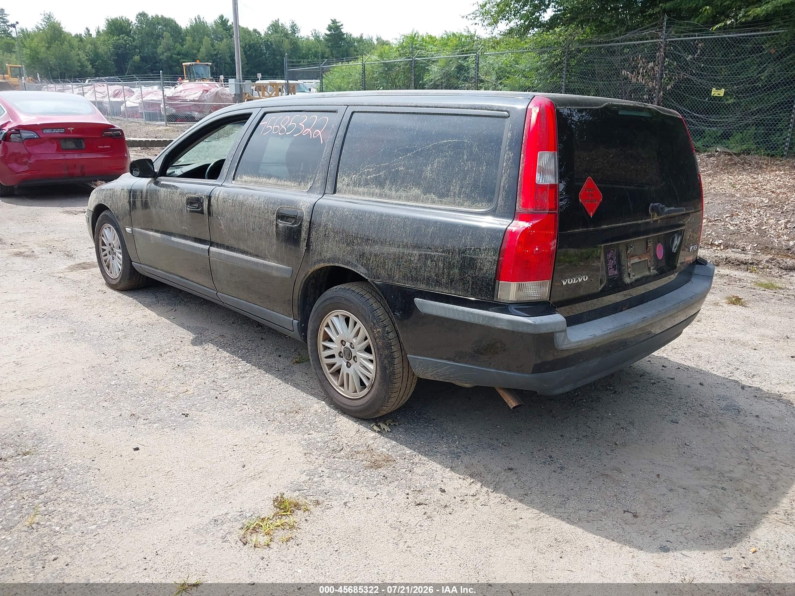 2004 Volvo V70 2.4 Black vin: YV1SW61T542371677