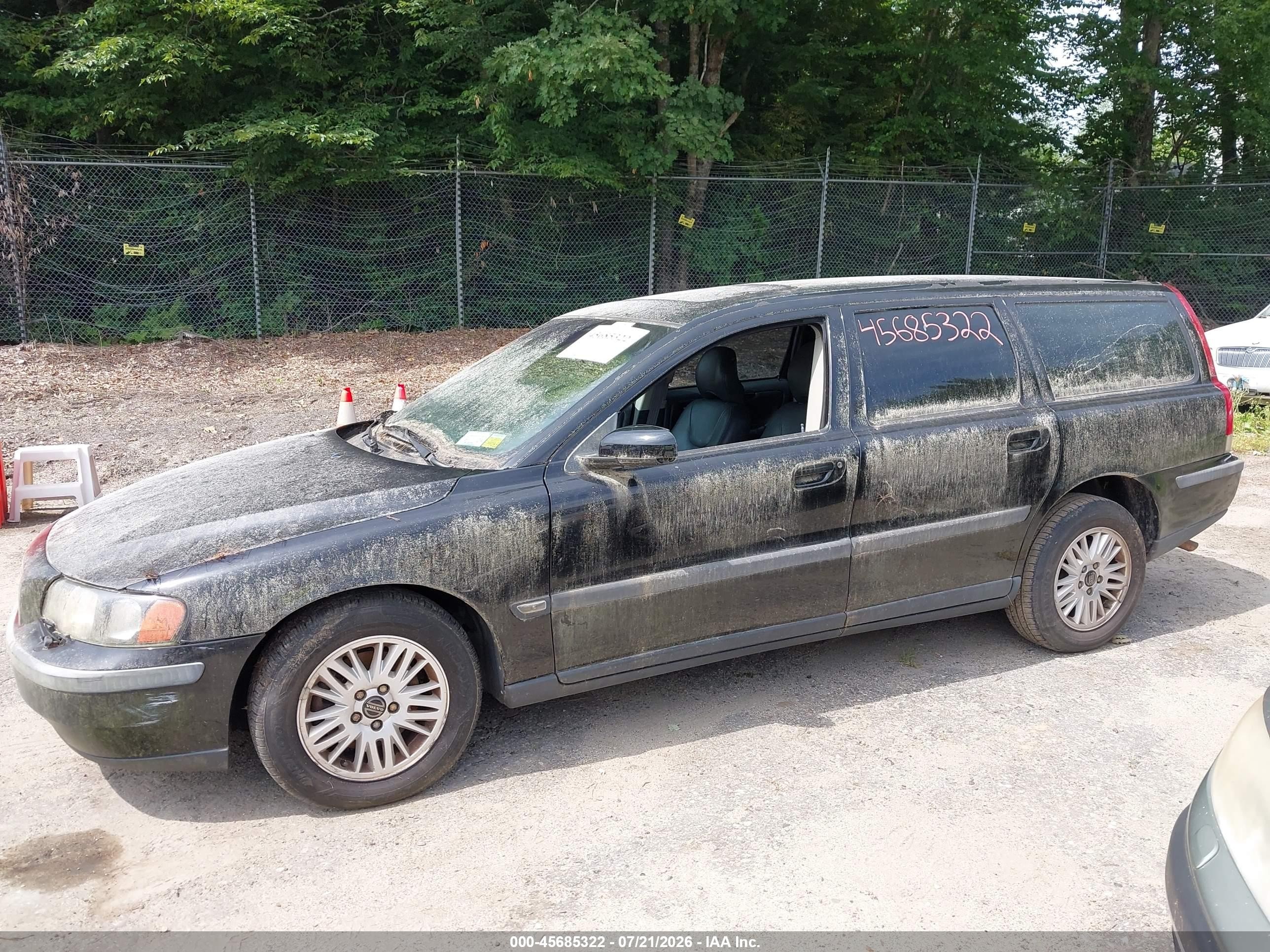 2004 Volvo V70 2.4 Black vin: YV1SW61T542371677