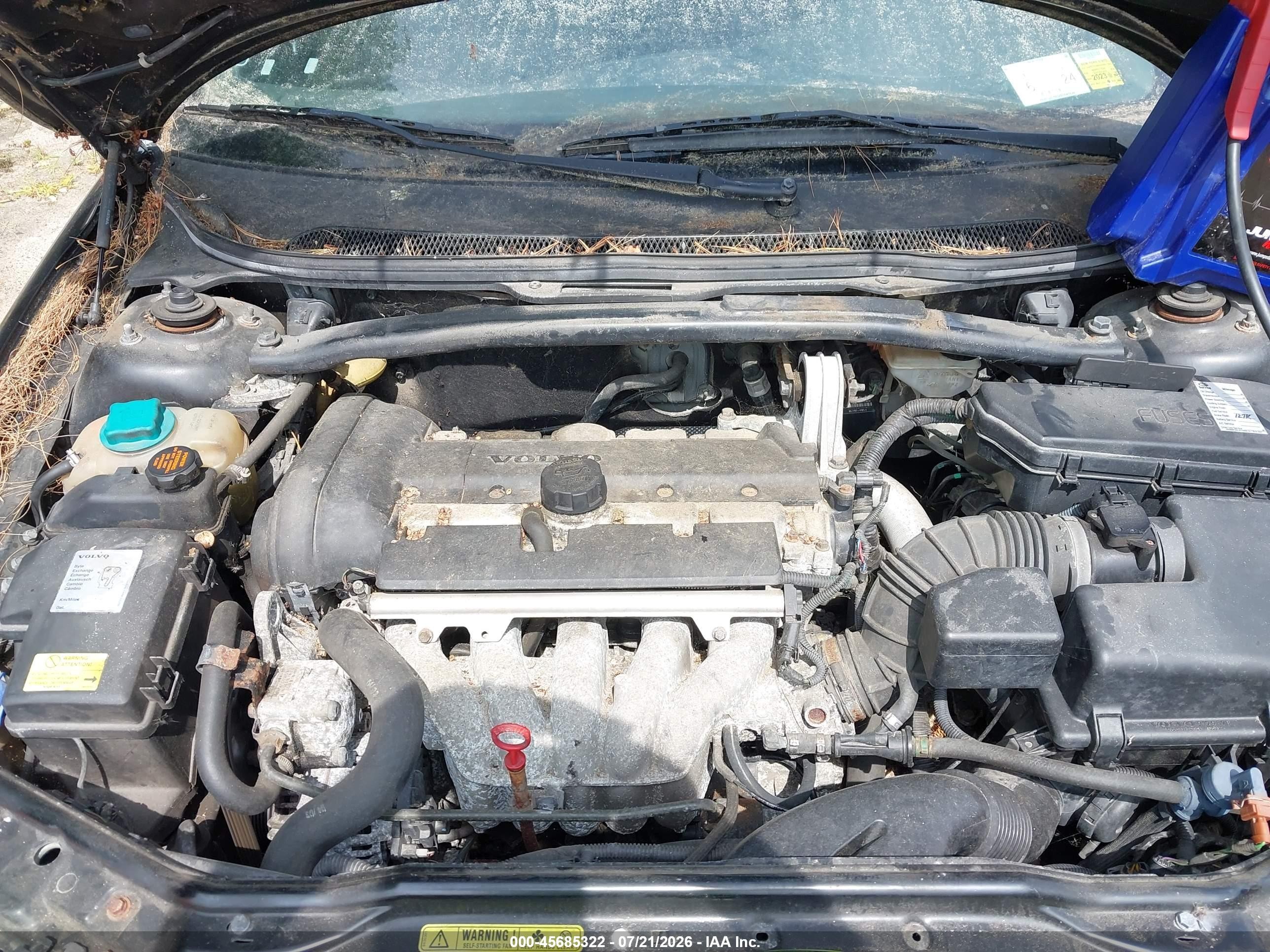 2004 Volvo V70 2.4 Black vin: YV1SW61T542371677