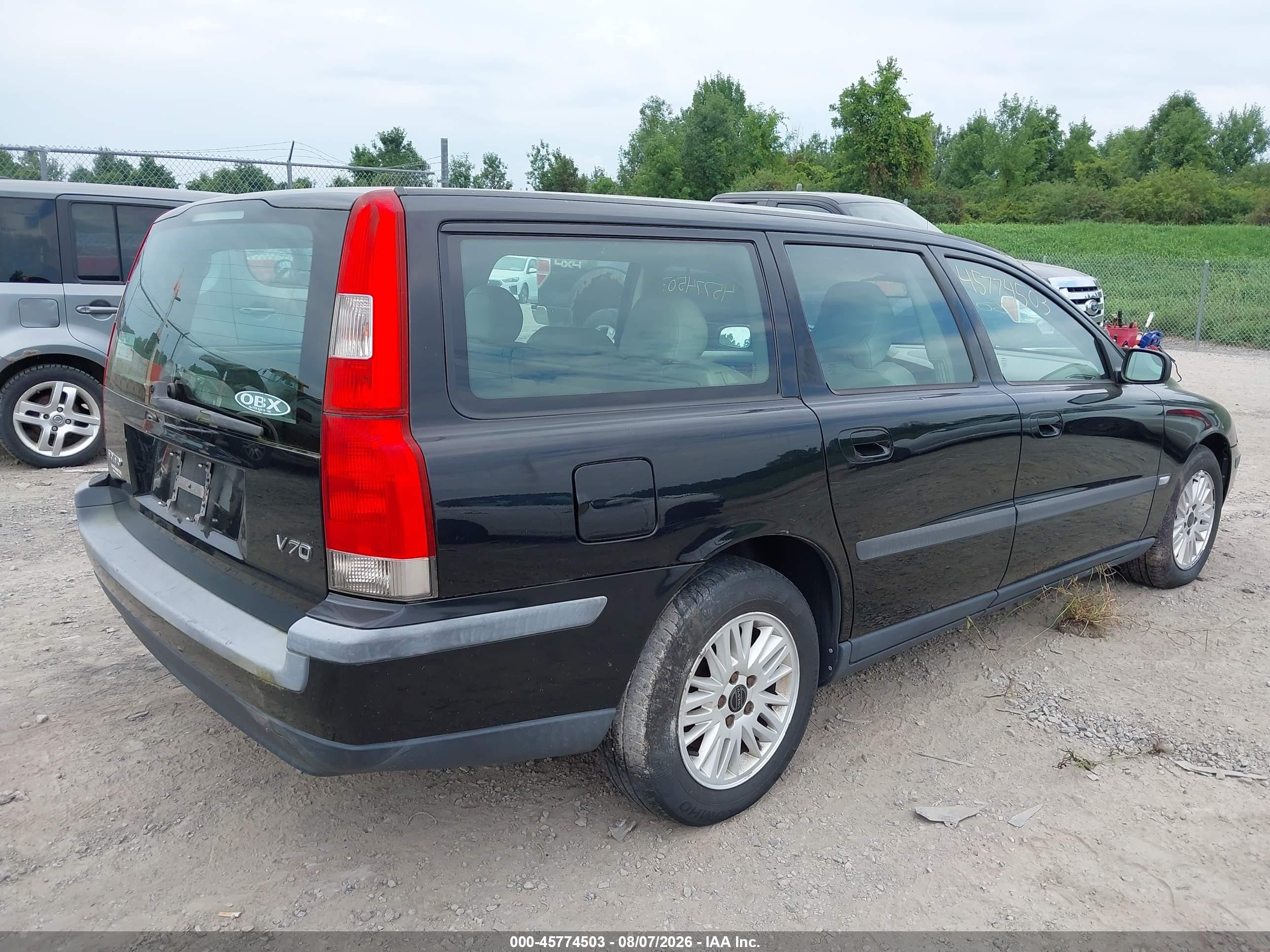 2004 Volvo V70 2.4 Black vin: YV1SW61T742406493