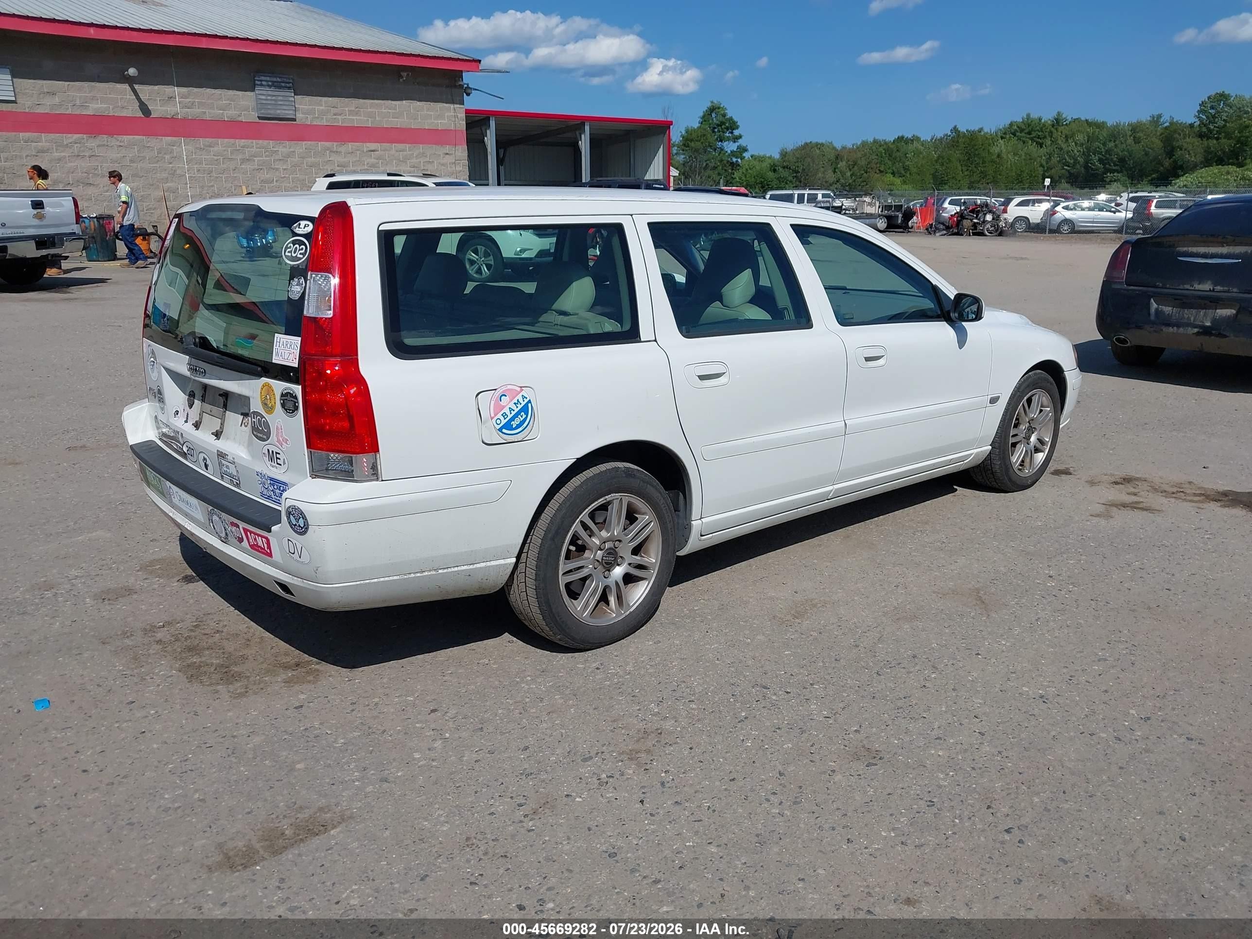 2006 Volvo V70 2.4 White vin: YV1SW640162550271