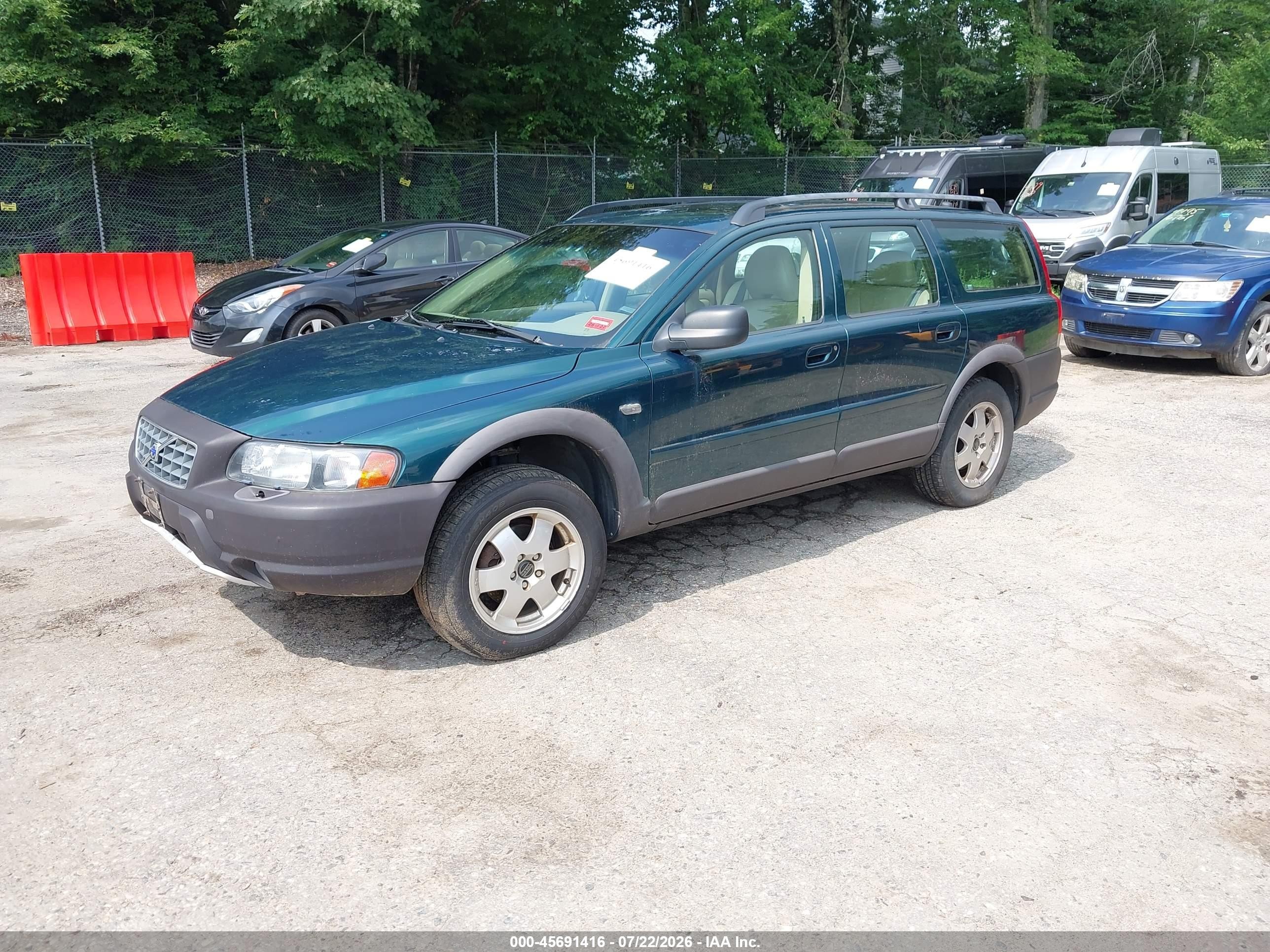 2002 Volvo V70 Xc Green vin: YV1SZ58D121053073