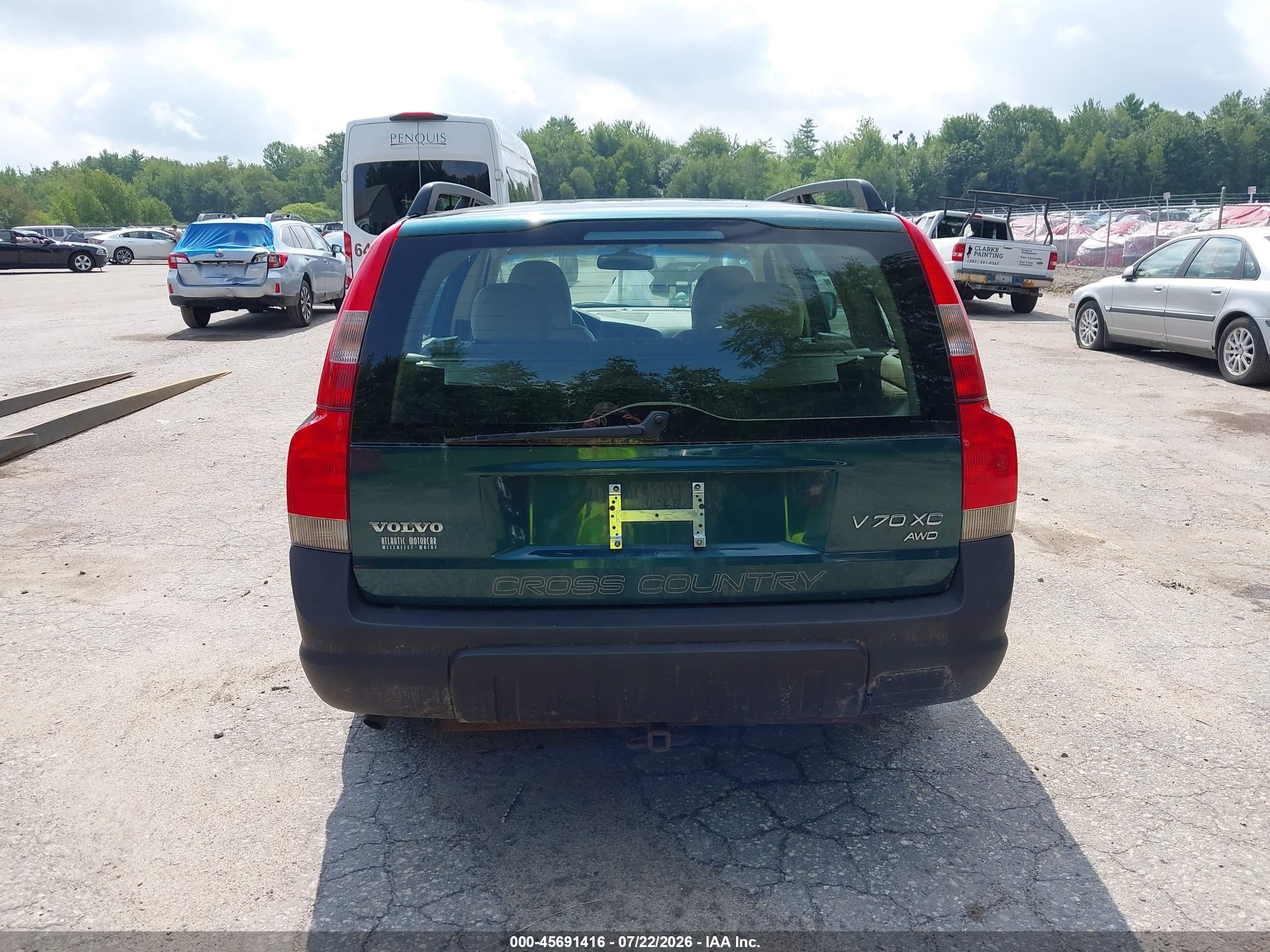 2002 Volvo V70 Xc Green vin: YV1SZ58D121053073