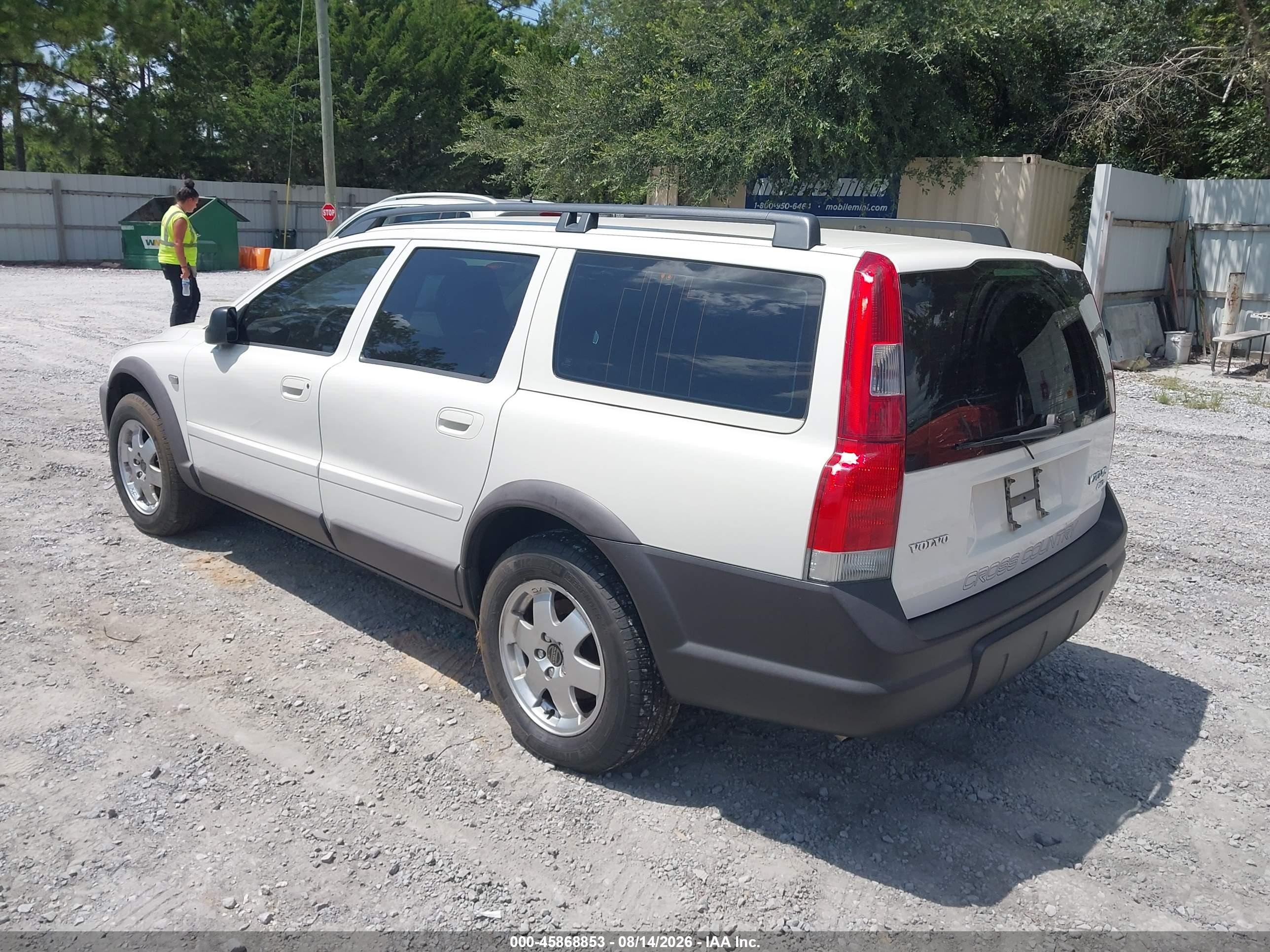 2002 Volvo V70 Xc White vin: YV1SZ58D121053350