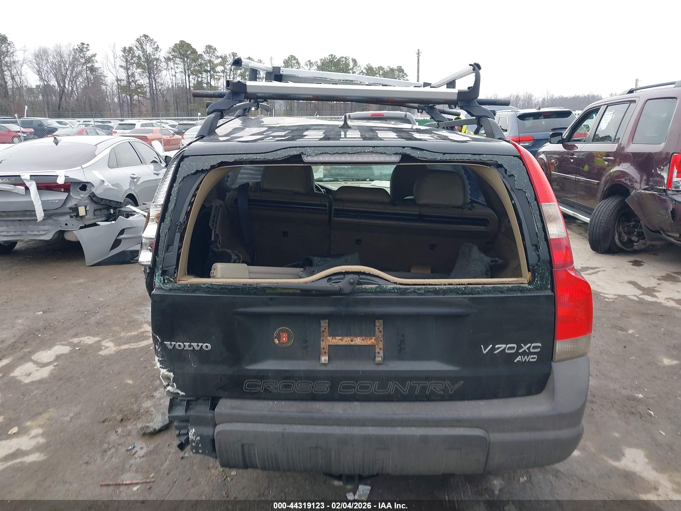 2002 Volvo V70 Xc Черный vin: YV1SZ58D421076878