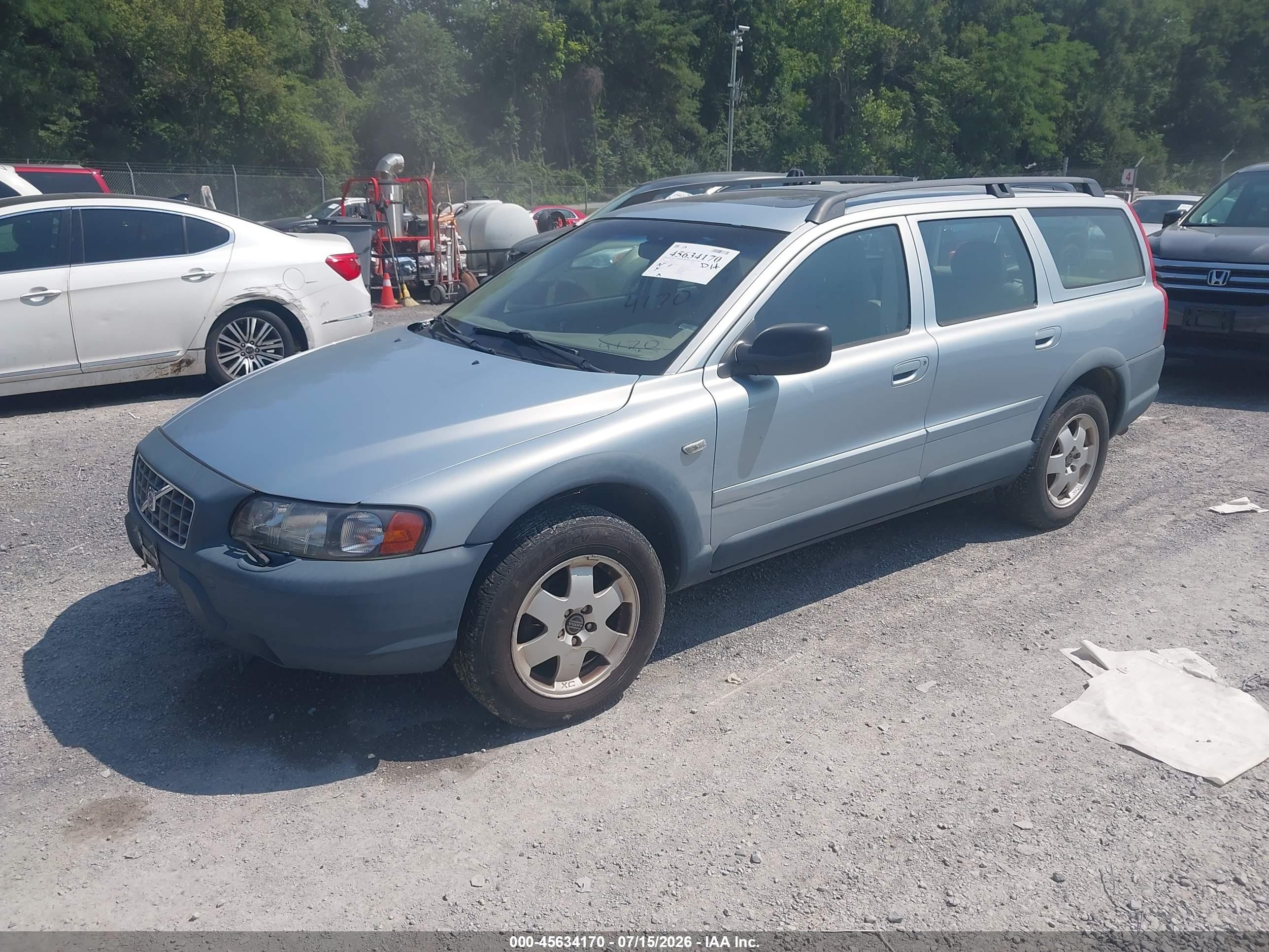 2002 Volvo V70 Xc Blue vin: YV1SZ58D521079384