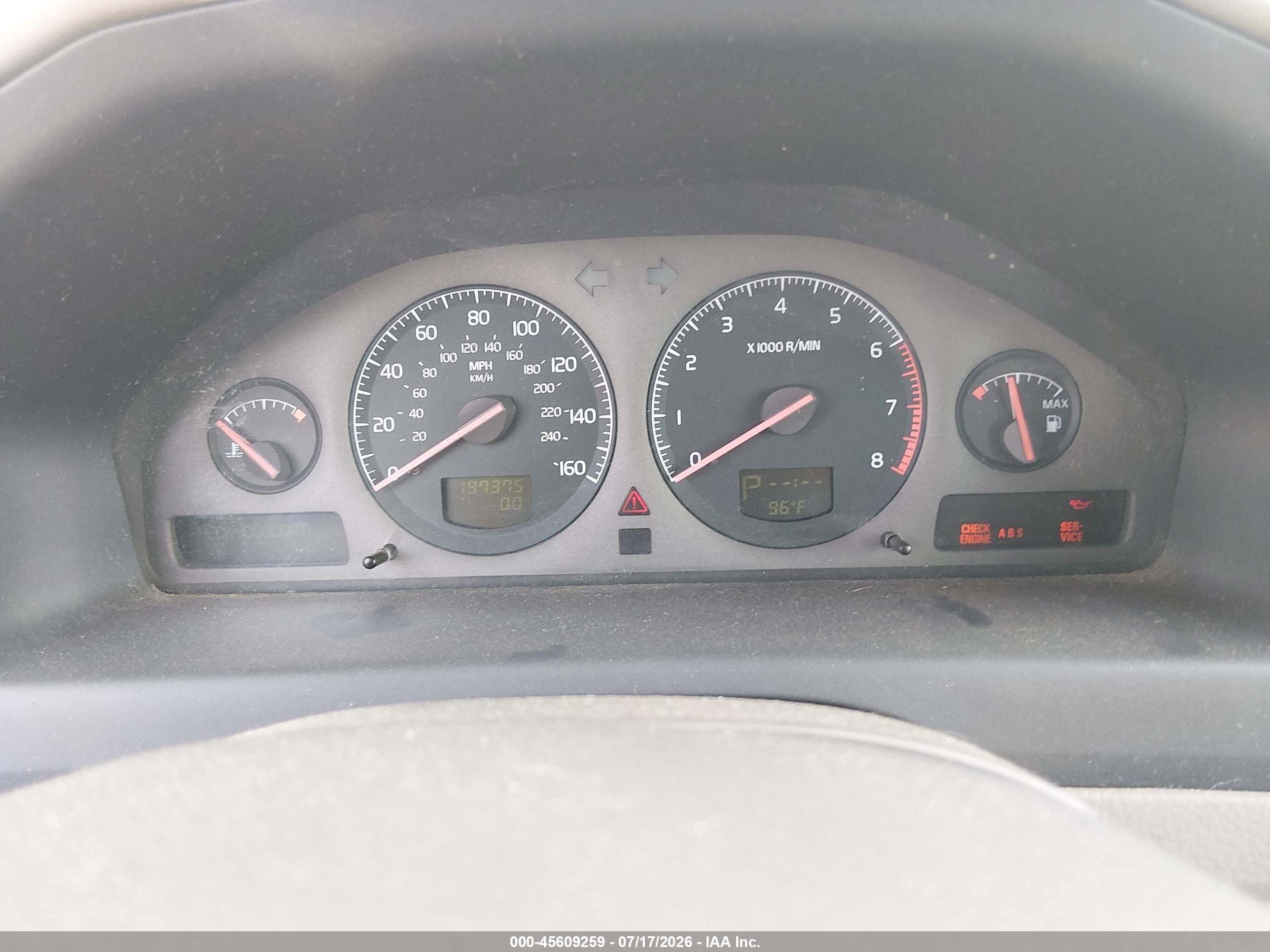 2001 Volvo V70 Xc Light Blue vin: YV1SZ58D711040617