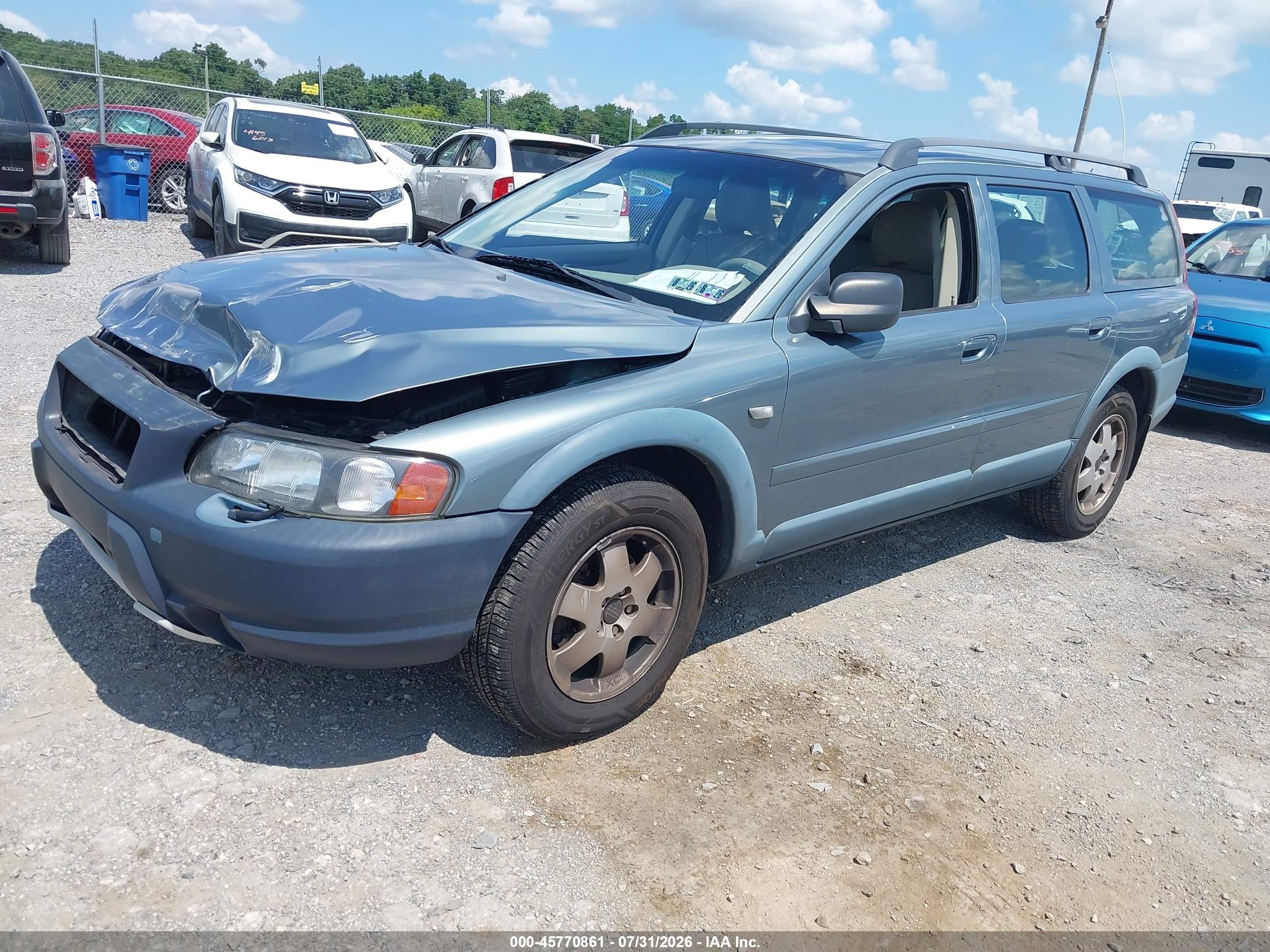 2002 Volvo V70 Xc Blue vin: YV1SZ58D721076597