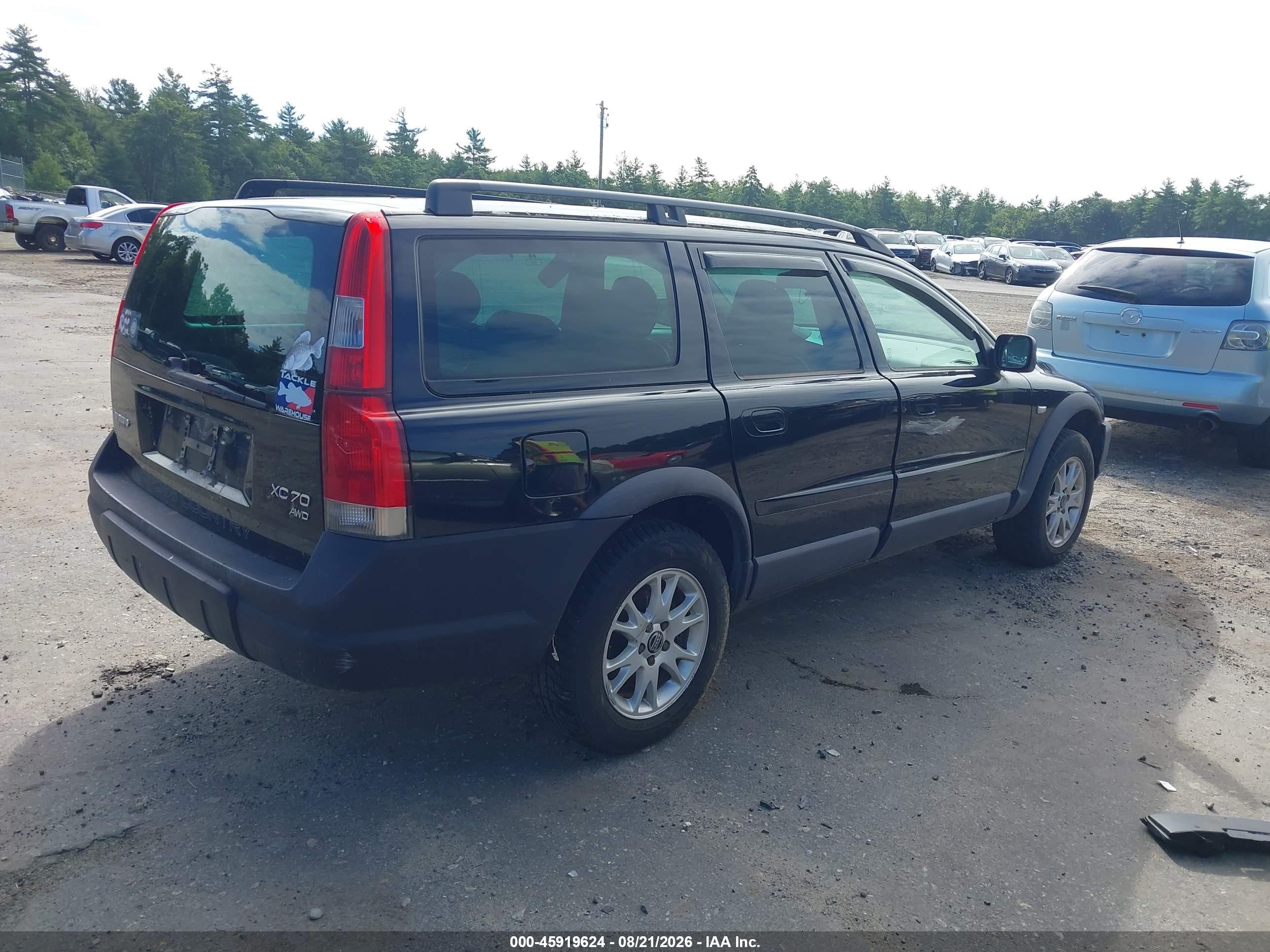 2004 Volvo Xc70 2.5t Black vin: YV1SZ59H241158516