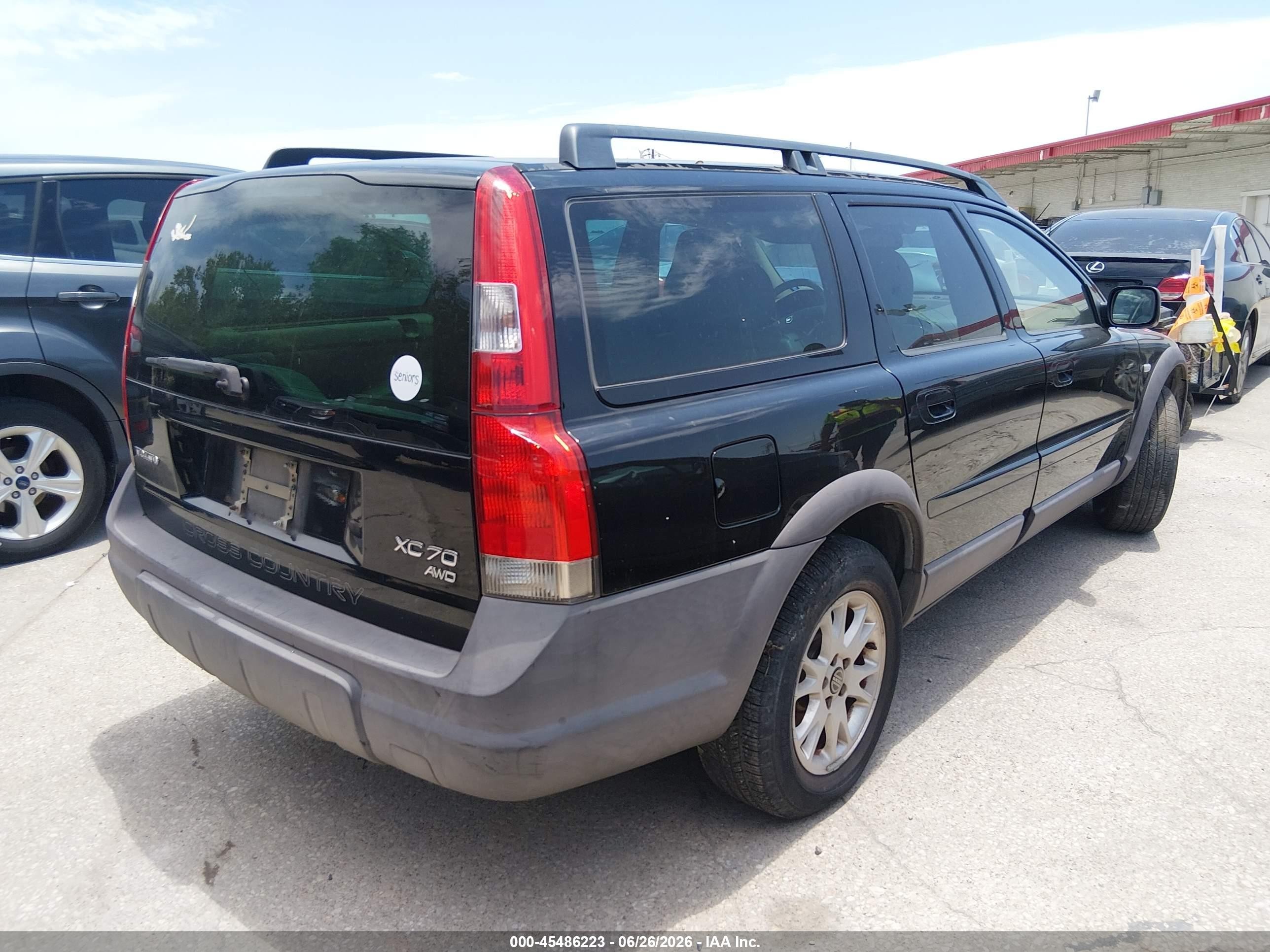 2004 Volvo Xc70 2.5t Black vin: YV1SZ59H441156637