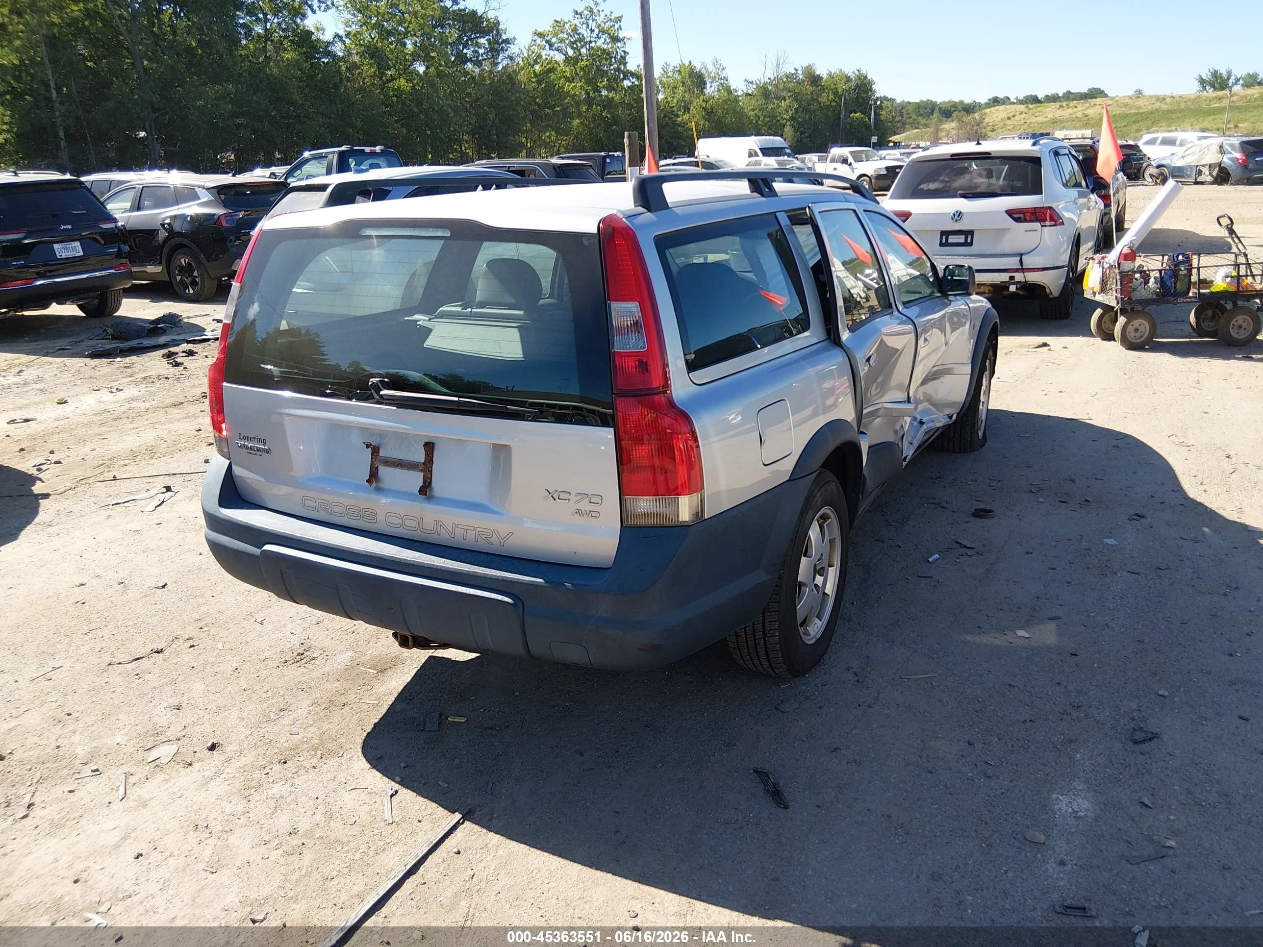 2004 Volvo Xc70 2.5t Silver vin: YV1SZ59H741160309