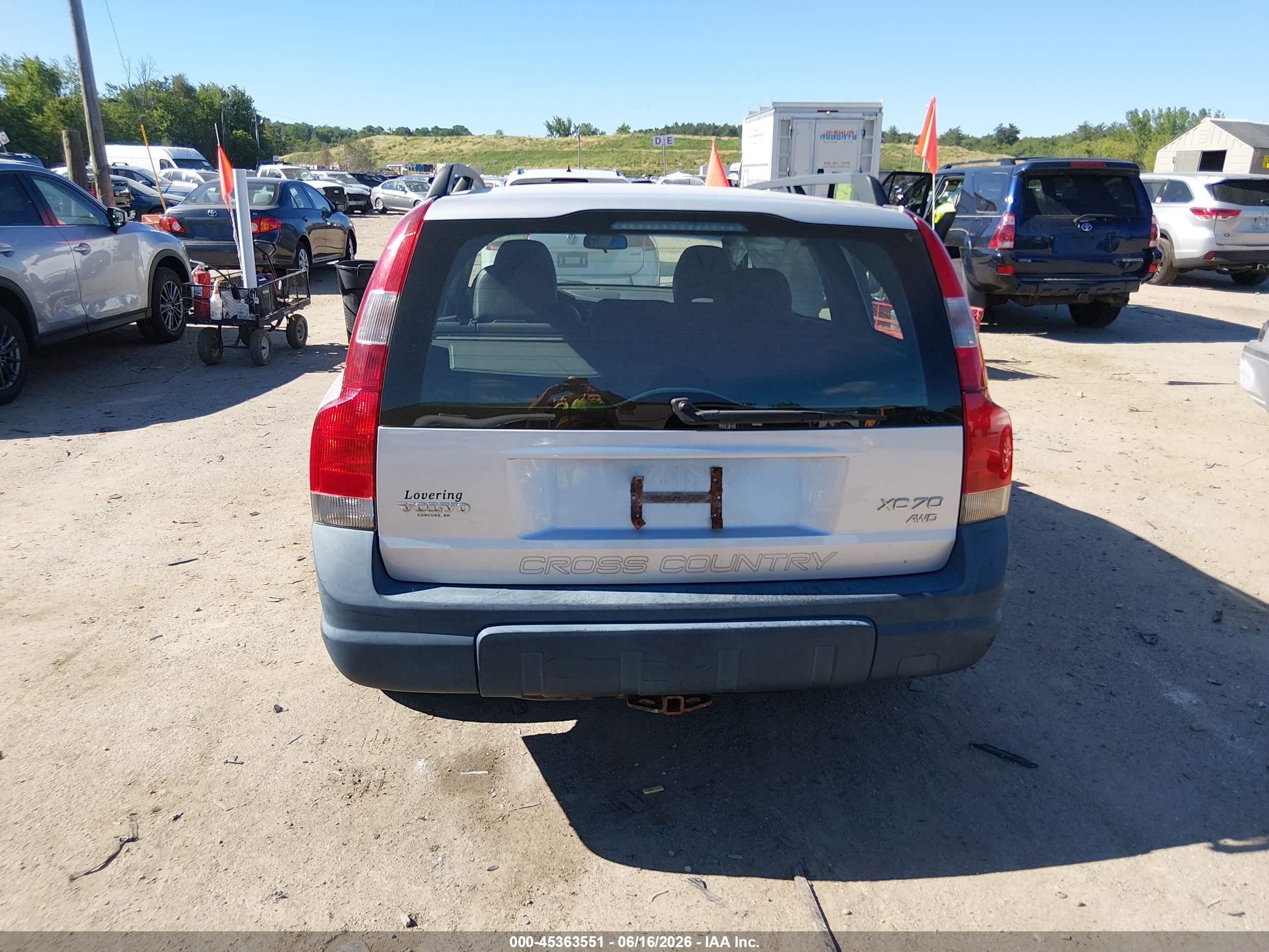 2004 Volvo Xc70 2.5t Silver vin: YV1SZ59H741160309