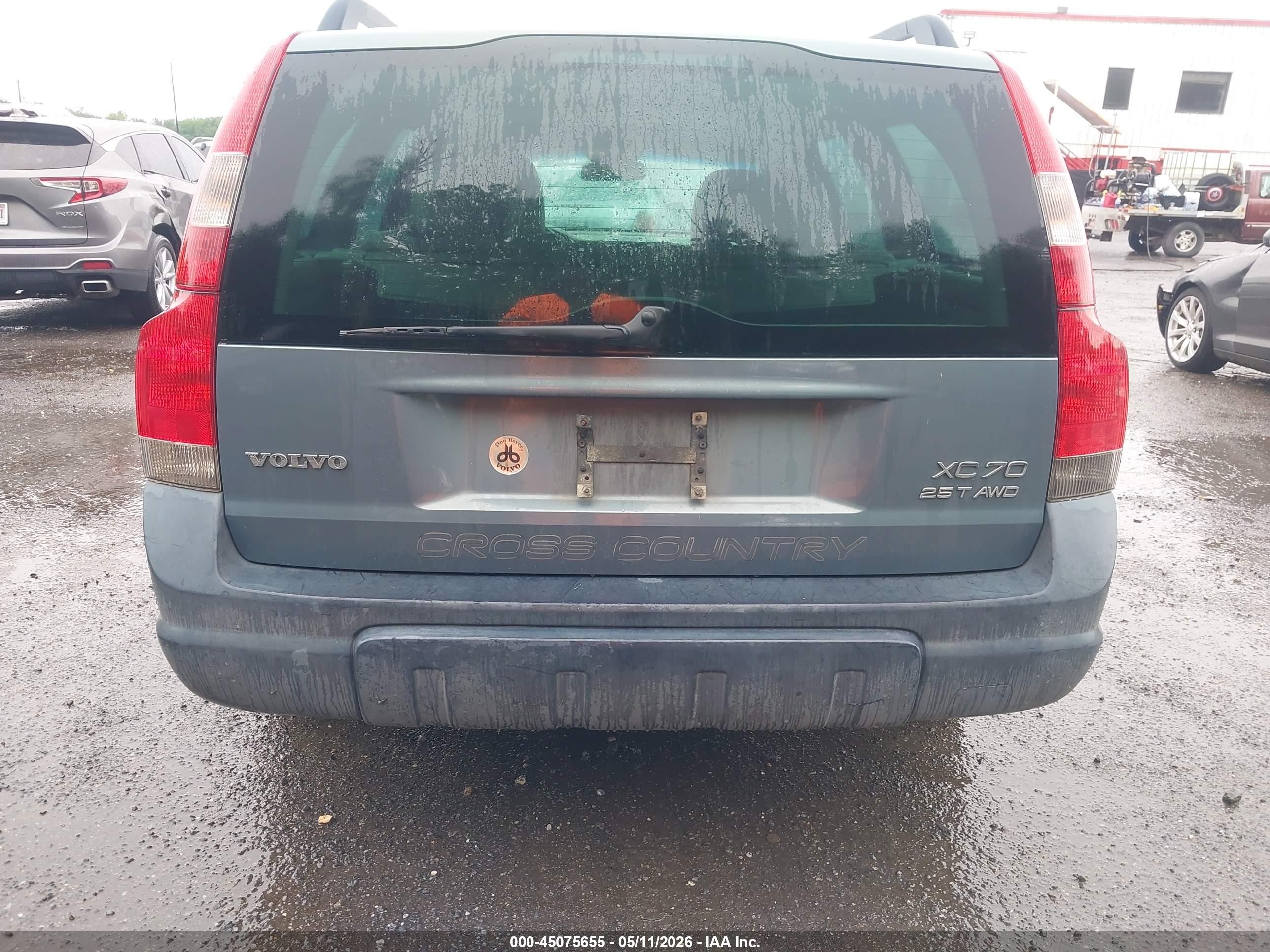 2003 Volvo Xc70 2.5t Blue vin: YV1SZ59H831095131