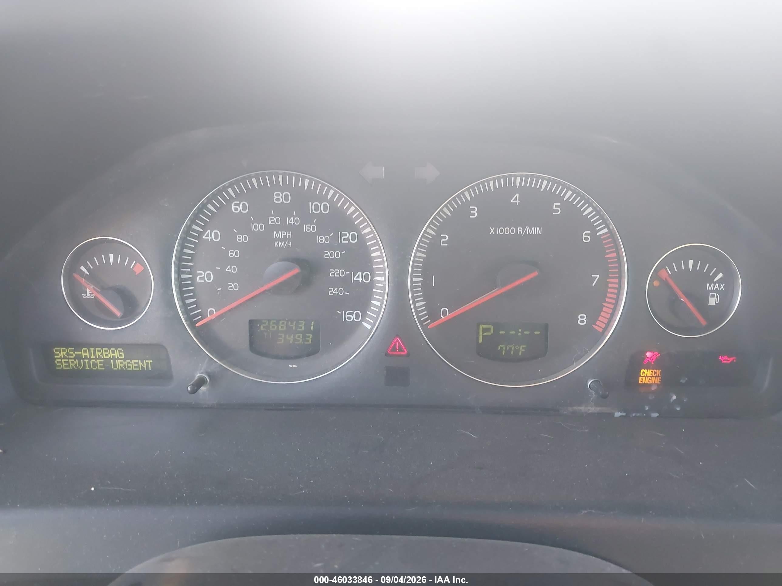 2004 Volvo Xc70 2.5t Silver vin: YV1SZ59HX41148199