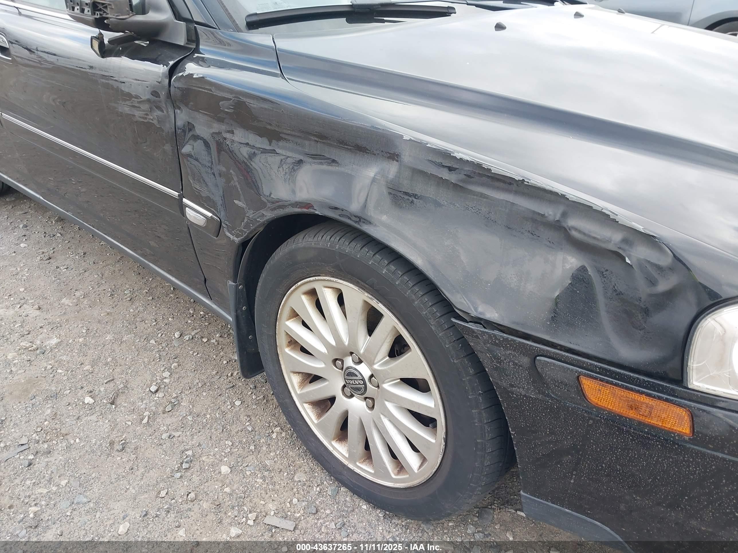 2006 Volvo S80 2.5t Gray vin: YV1TH592061440966