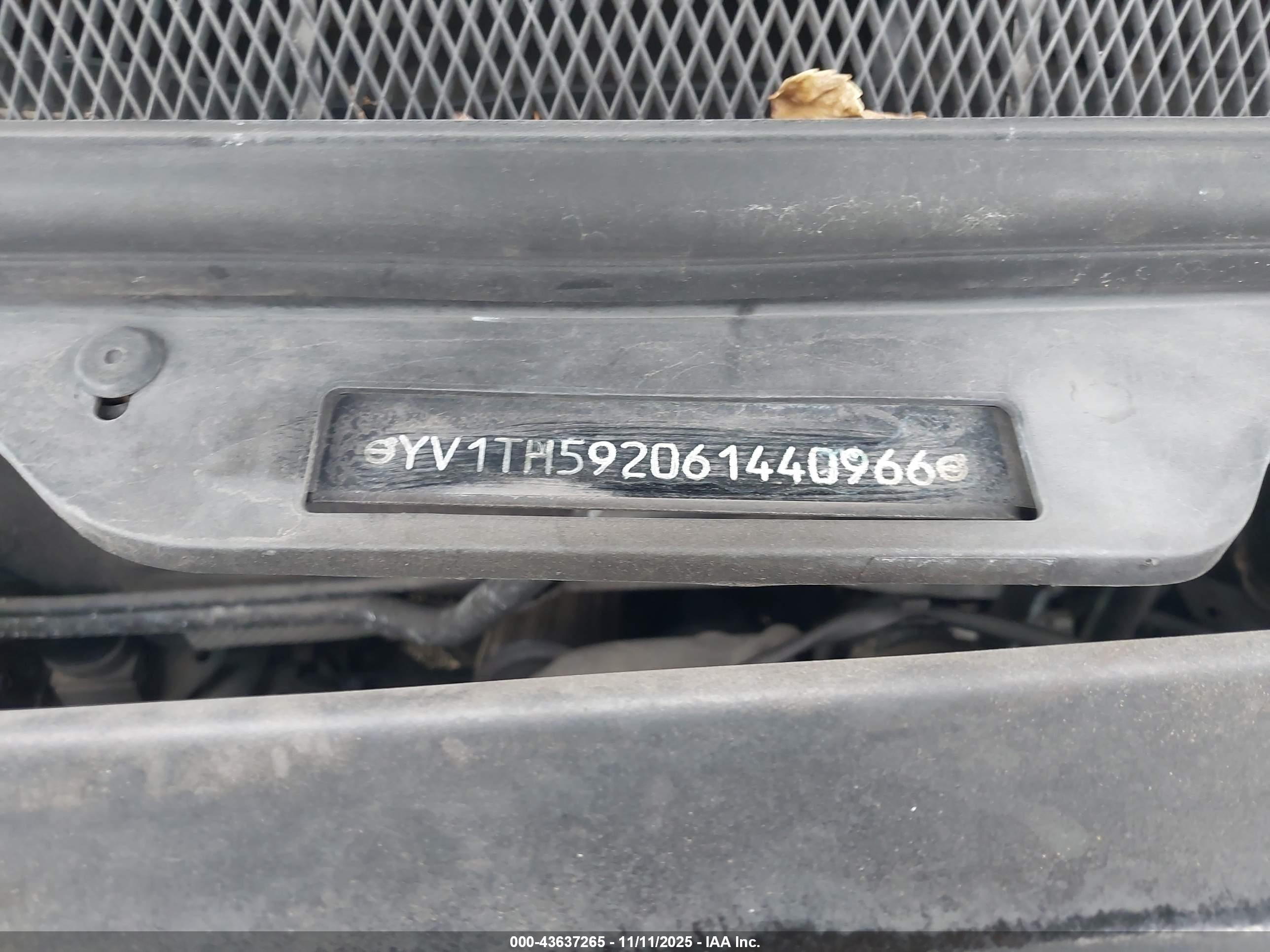 2006 Volvo S80 2.5t Gray vin: YV1TH592061440966