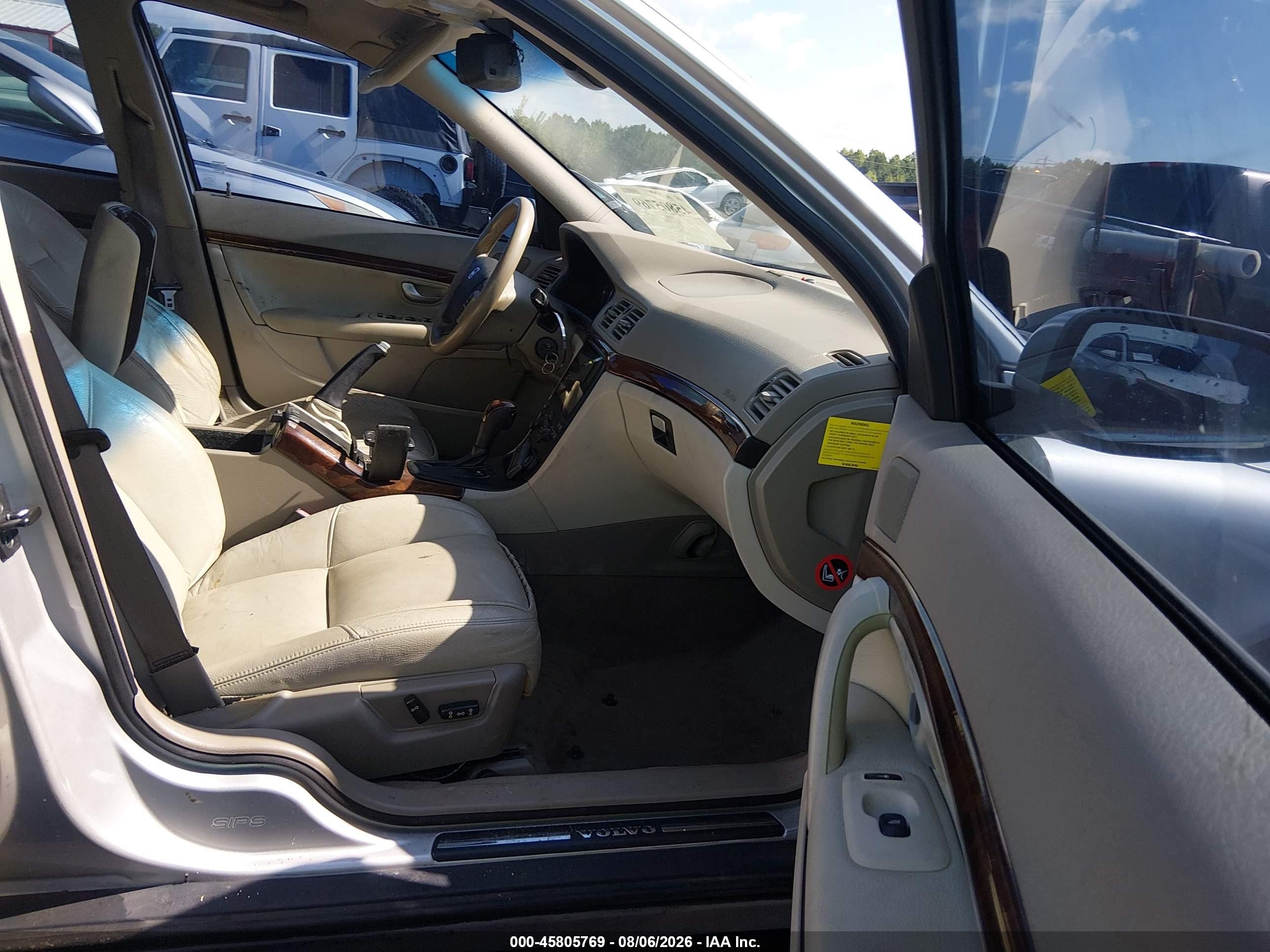 2005 Volvo S80 2.5t A Awd/2.5t A Awd Sr/2.5t A Sr Silver vin: YV1TH592151413354