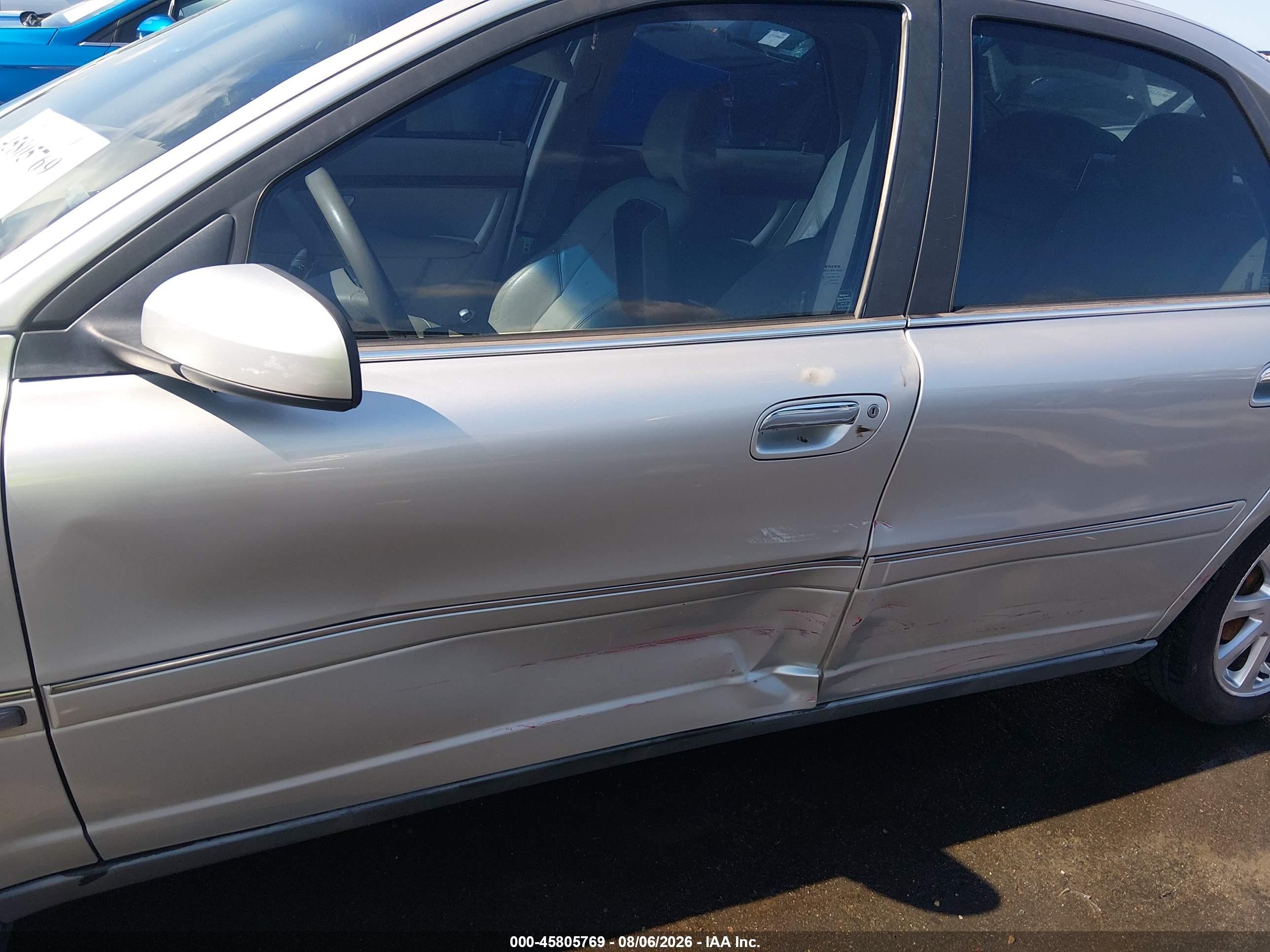 2005 Volvo S80 2.5t A Awd/2.5t A Awd Sr/2.5t A Sr Silver vin: YV1TH592151413354