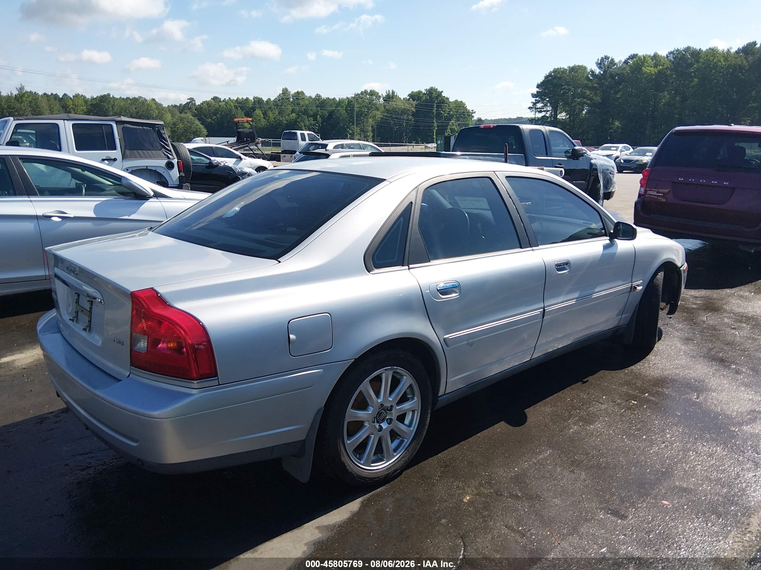 2005 Volvo S80 2.5t A Awd/2.5t A Awd Sr/2.5t A Sr Silver vin: YV1TH592151413354