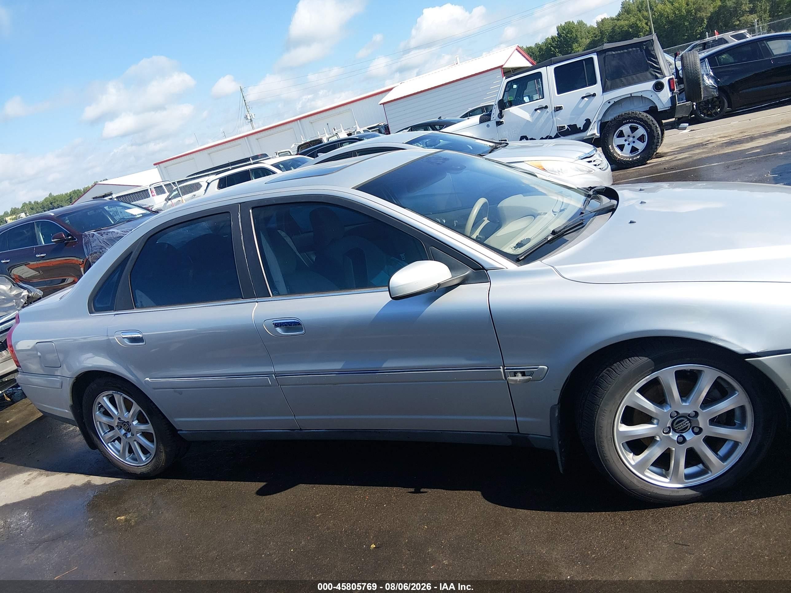 2005 Volvo S80 2.5t A Awd/2.5t A Awd Sr/2.5t A Sr Silver vin: YV1TH592151413354
