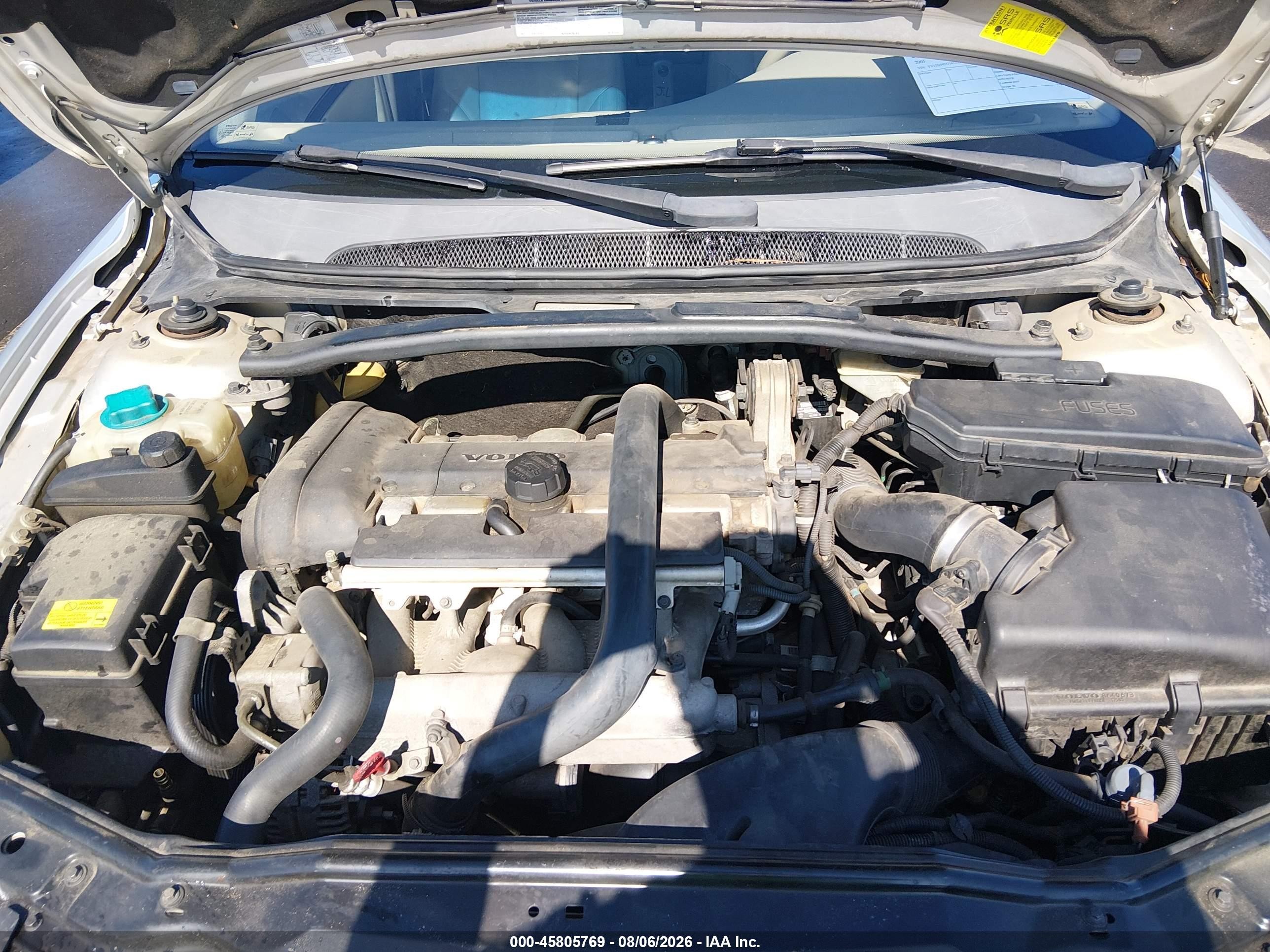 2005 Volvo S80 2.5t A Awd/2.5t A Awd Sr/2.5t A Sr Silver vin: YV1TH592151413354