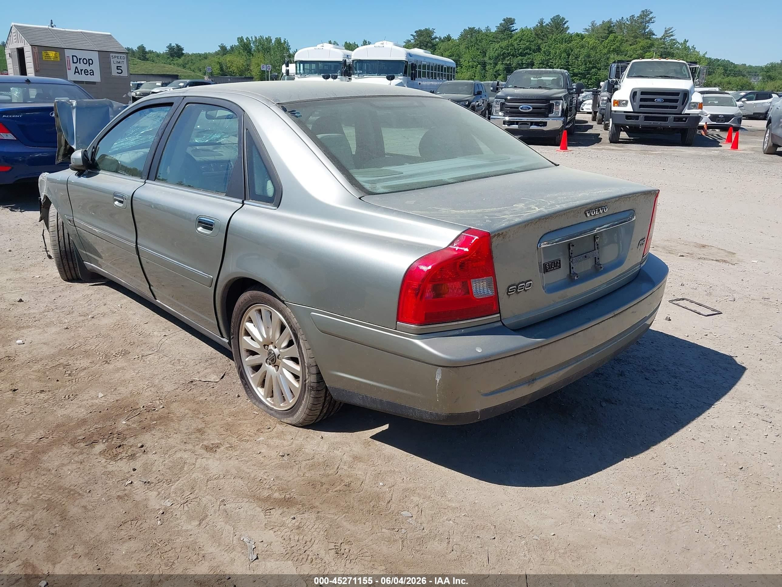 2006 Volvo S80 2.5t Gray vin: YV1TH592161445383