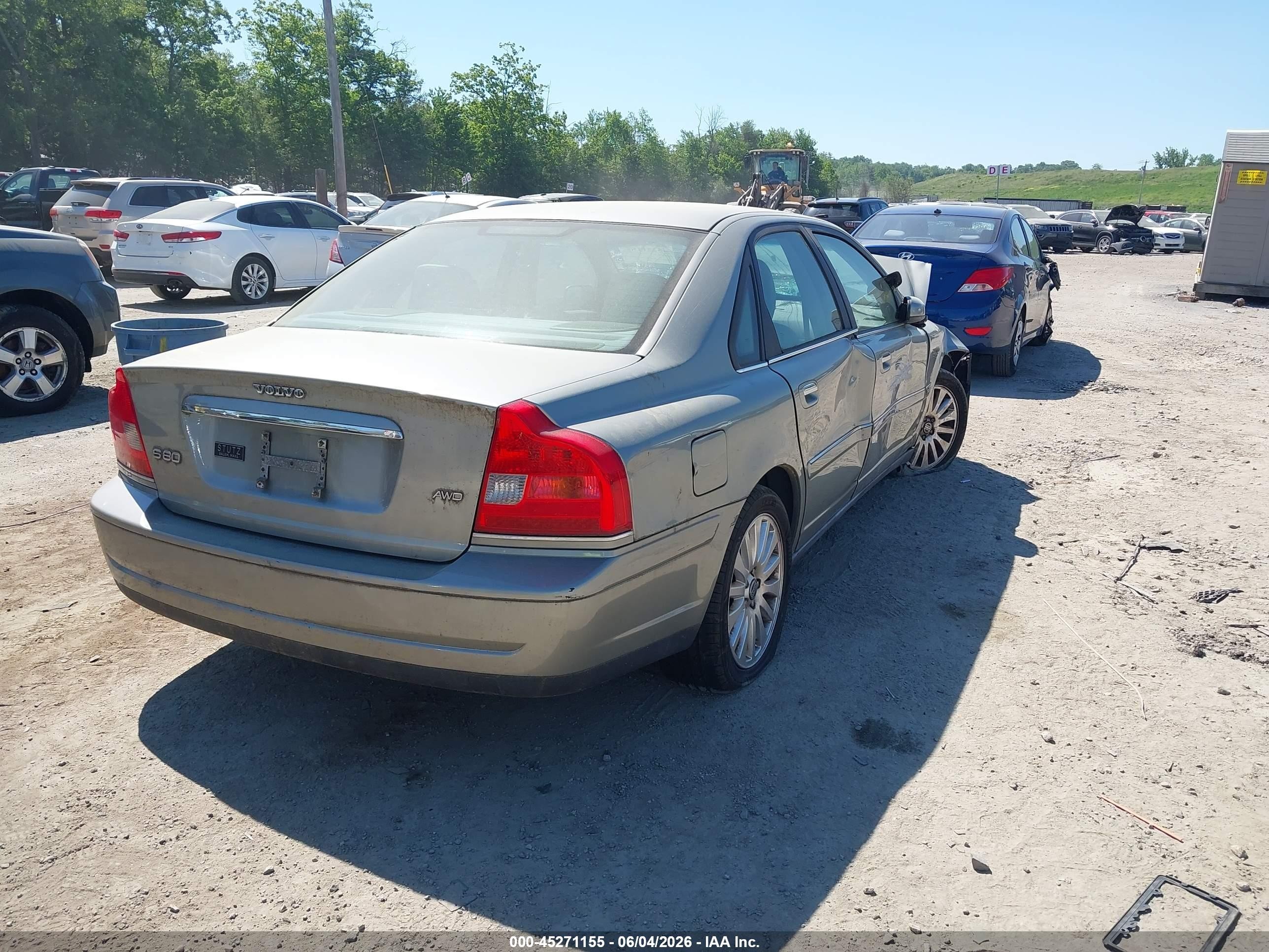 2006 Volvo S80 2.5t Серый vin: YV1TH592161445383
