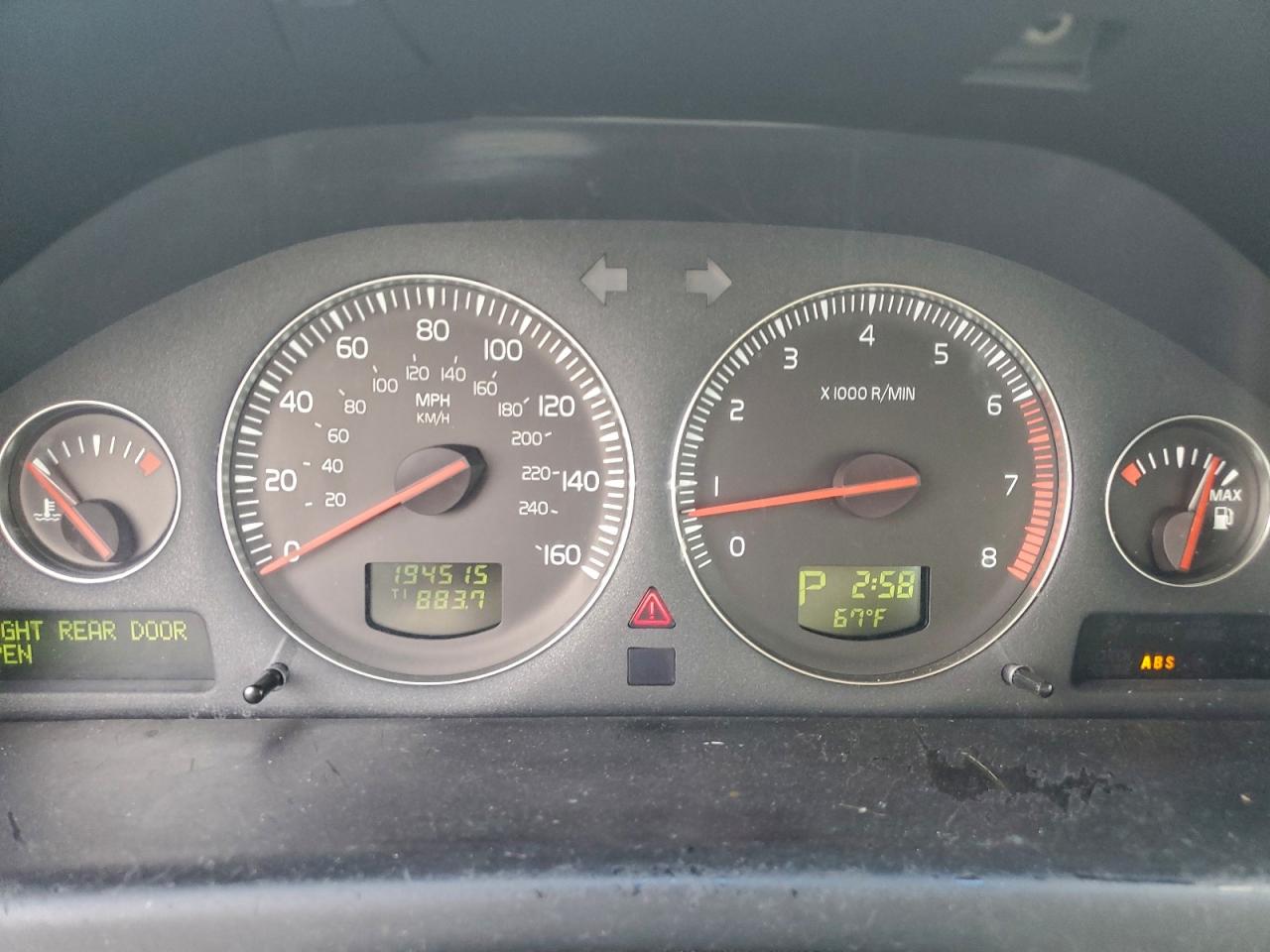 2005 Volvo S80 2.5t White vin: YV1TH592251399299
