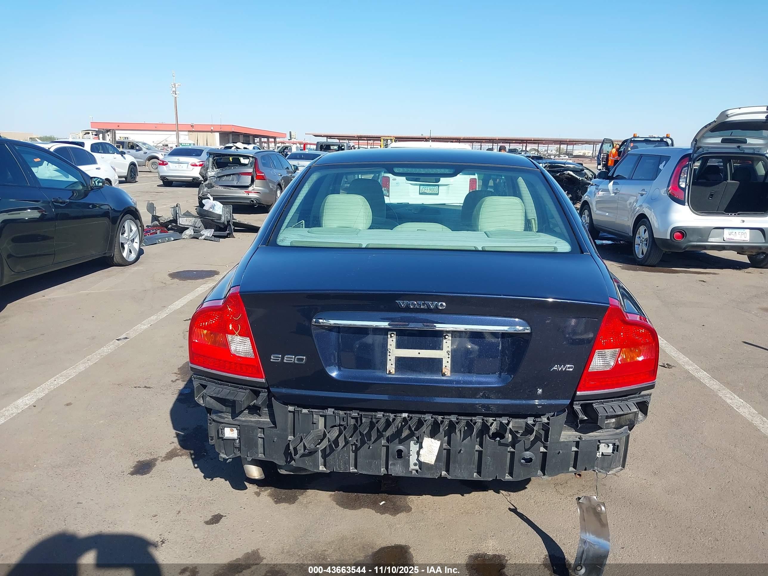 2006 Volvo S80 2.5t Navy vin: YV1TH592261445201