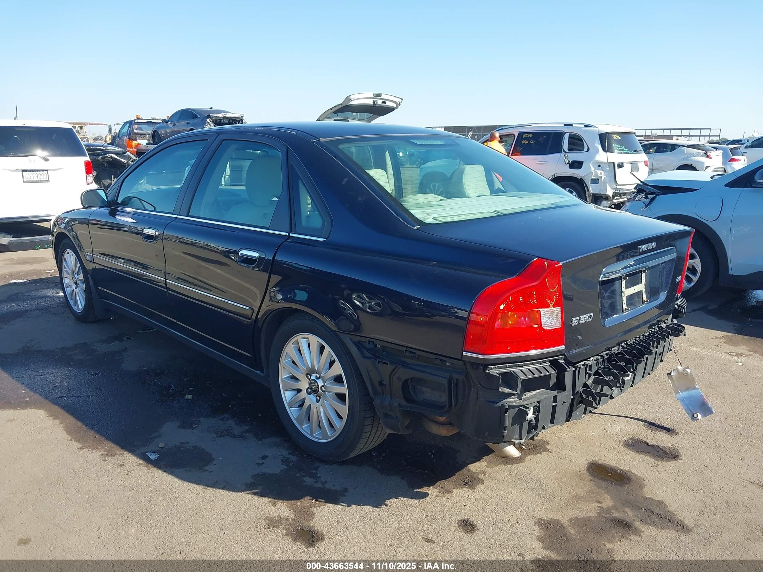 2006 Volvo S80 2.5t Navy vin: YV1TH592261445201