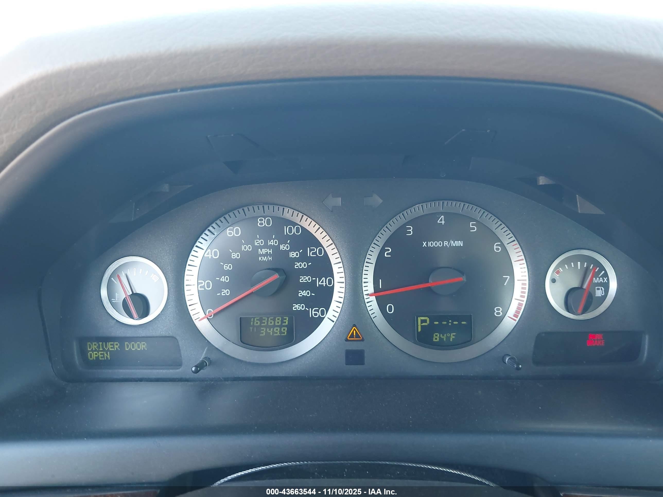 2006 Volvo S80 2.5t Navy vin: YV1TH592261445201