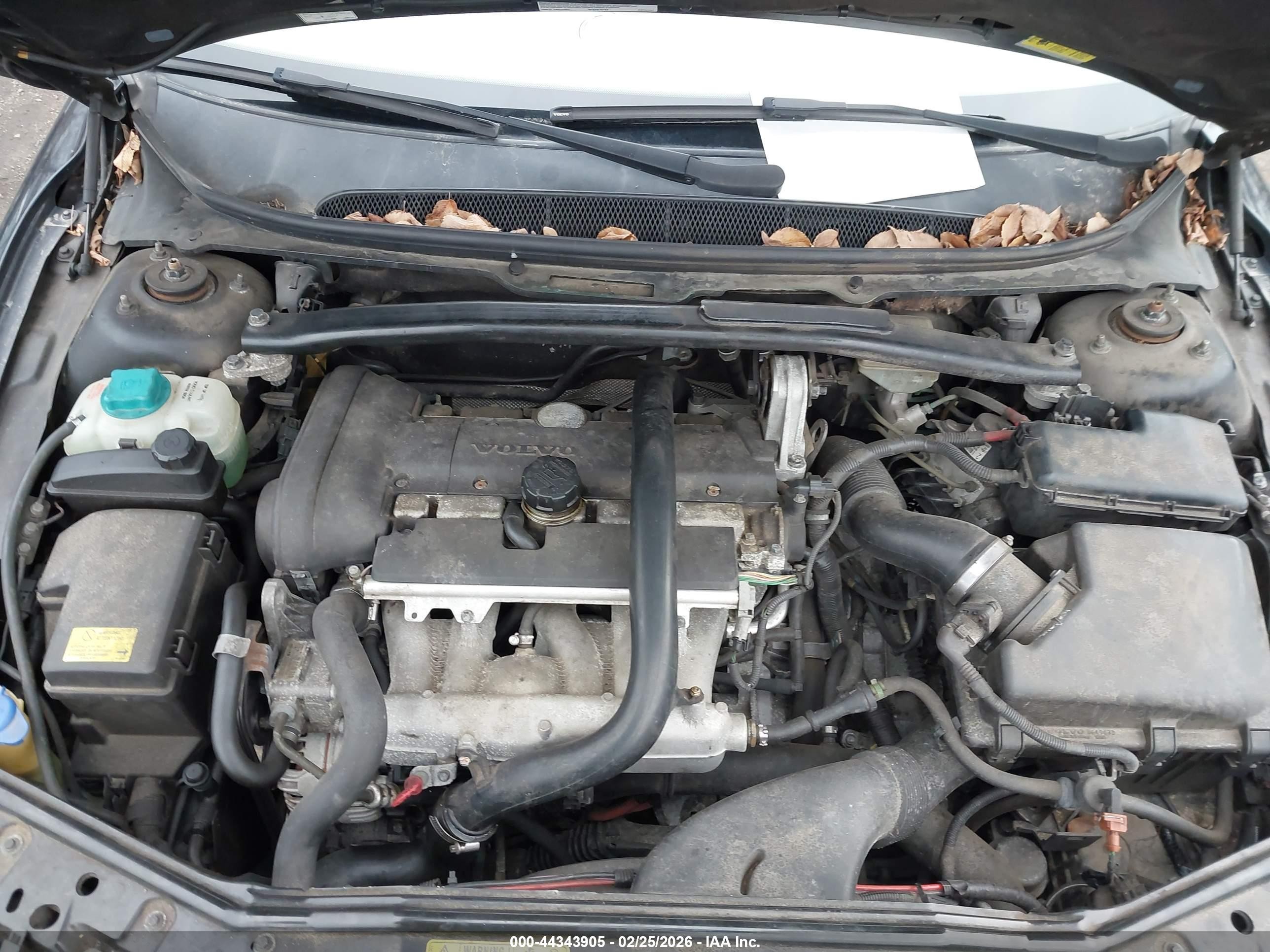 2006 Volvo S80 2.5t Black vin: YV1TH592261446719