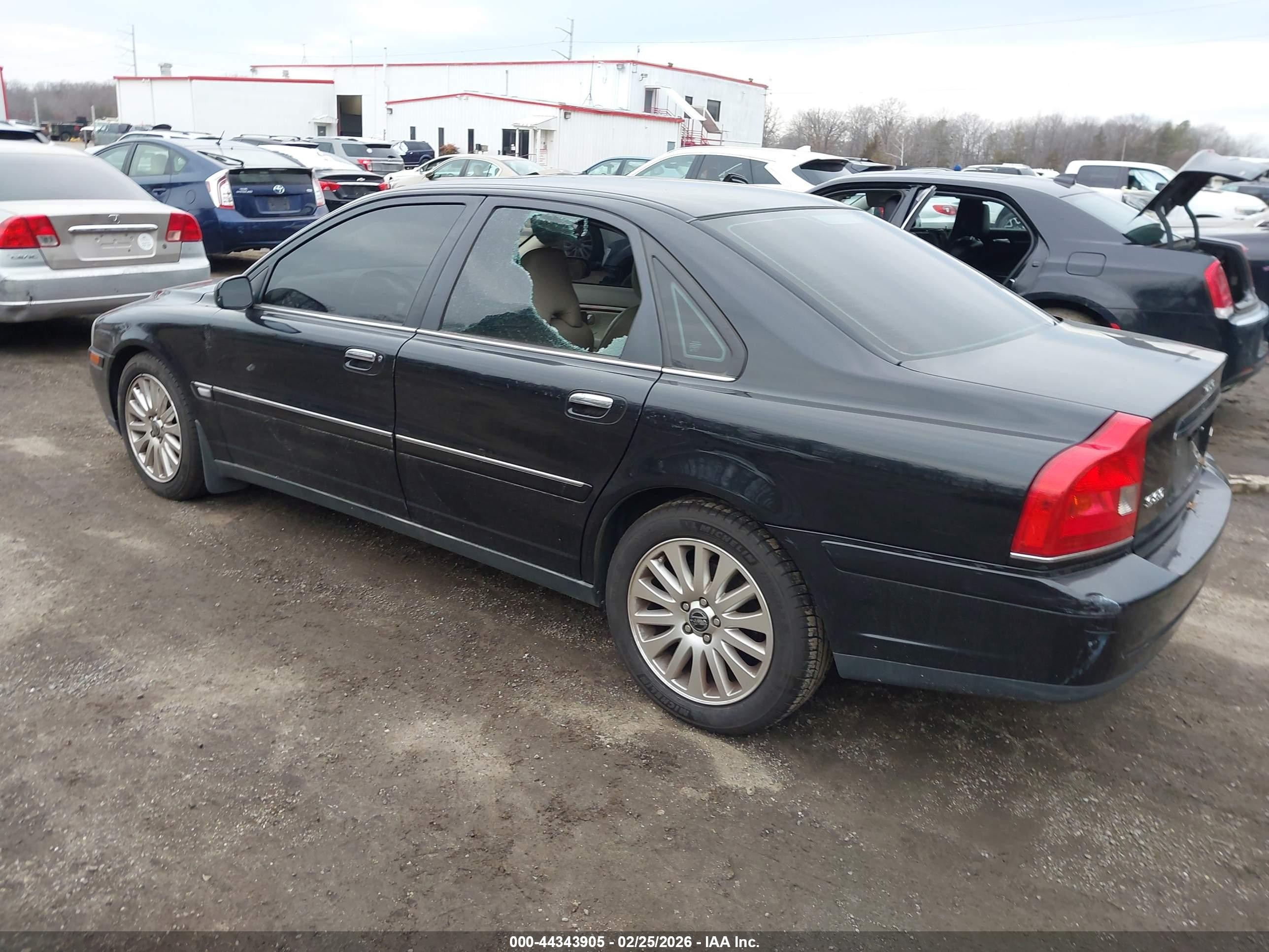 2006 Volvo S80 2.5t Black vin: YV1TH592261446719