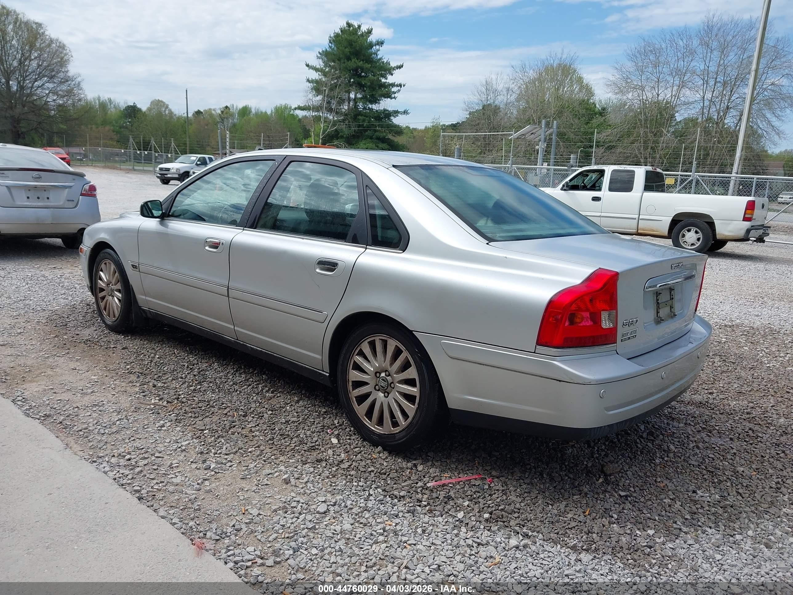 2006 Volvo S80 2.5t Silver vin: YV1TH592461438136