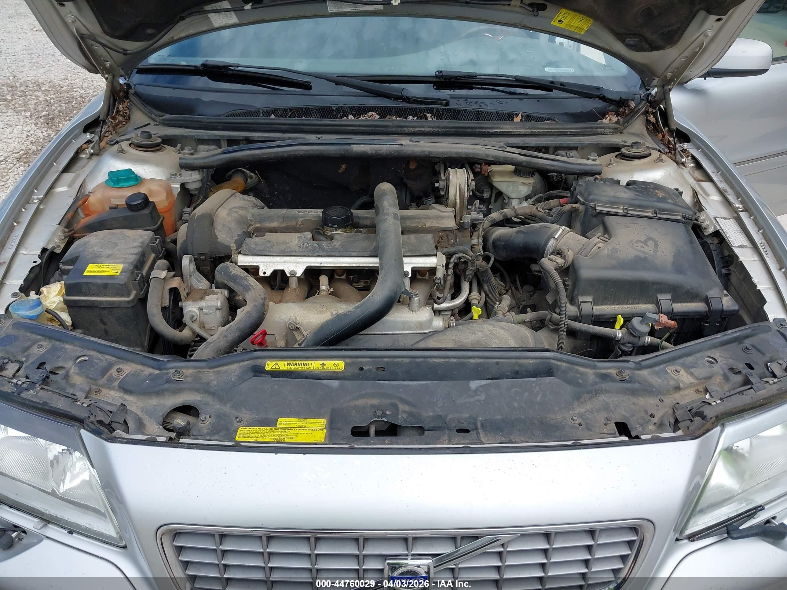 2006 Volvo S80 2.5t Silver vin: YV1TH592461438136