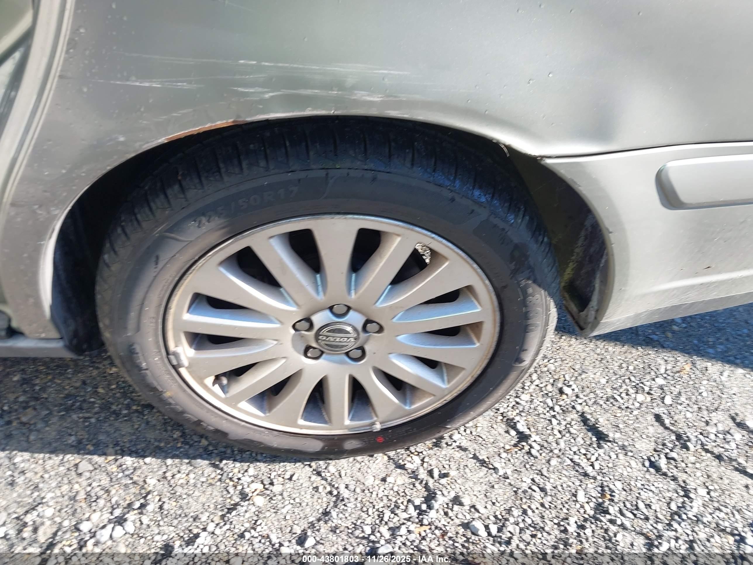 2006 Volvo S80 2.5t Silver vin: YV1TH592461439447