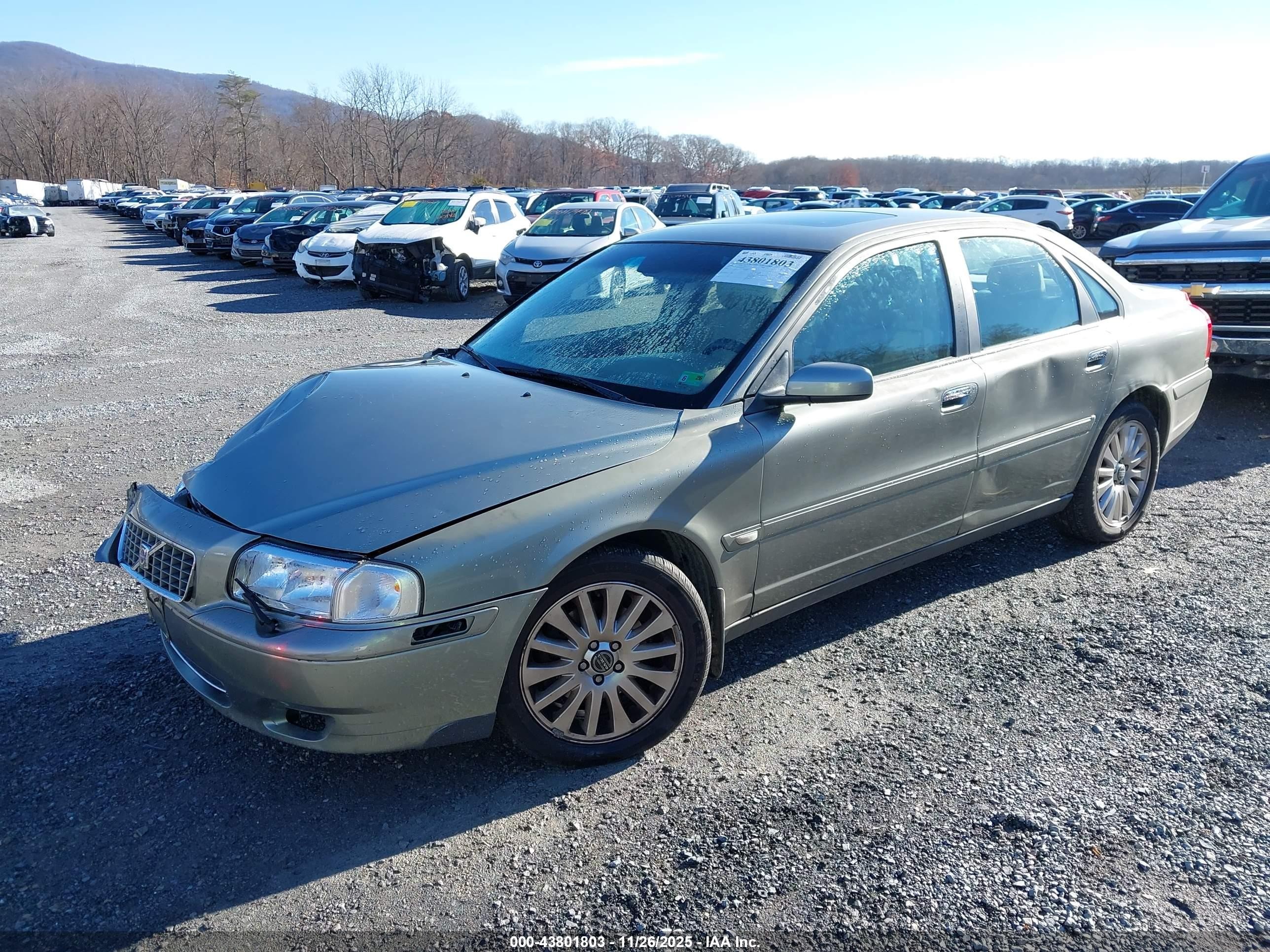 2006 Volvo S80 2.5t Silver vin: YV1TH592461439447