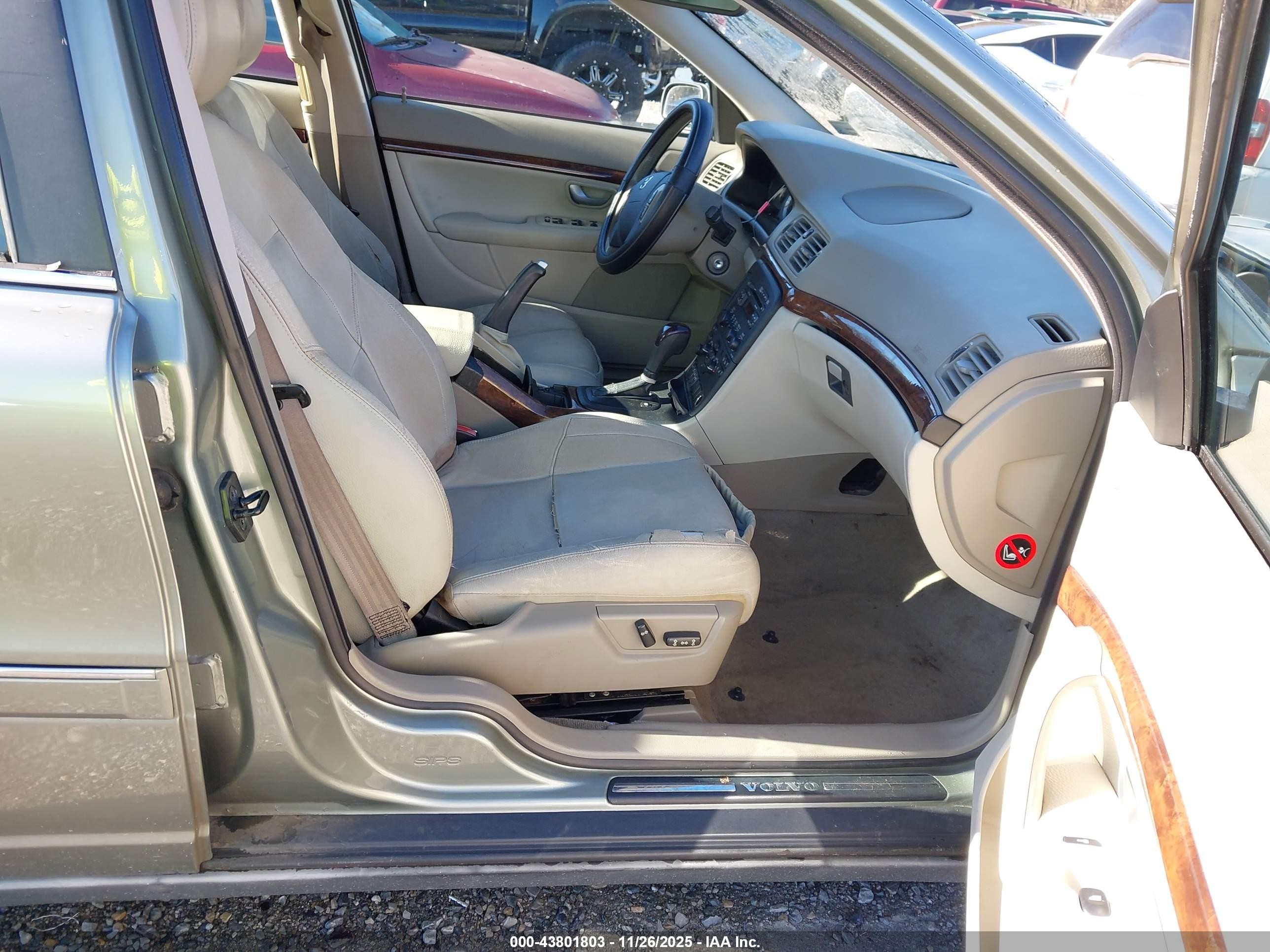 2006 Volvo S80 2.5t Silver vin: YV1TH592461439447