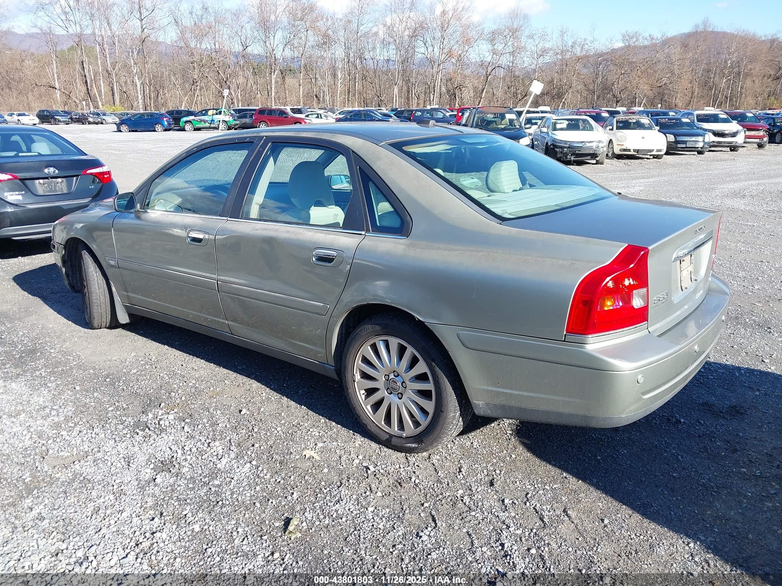 2006 Volvo S80 2.5t Silver vin: YV1TH592461439447