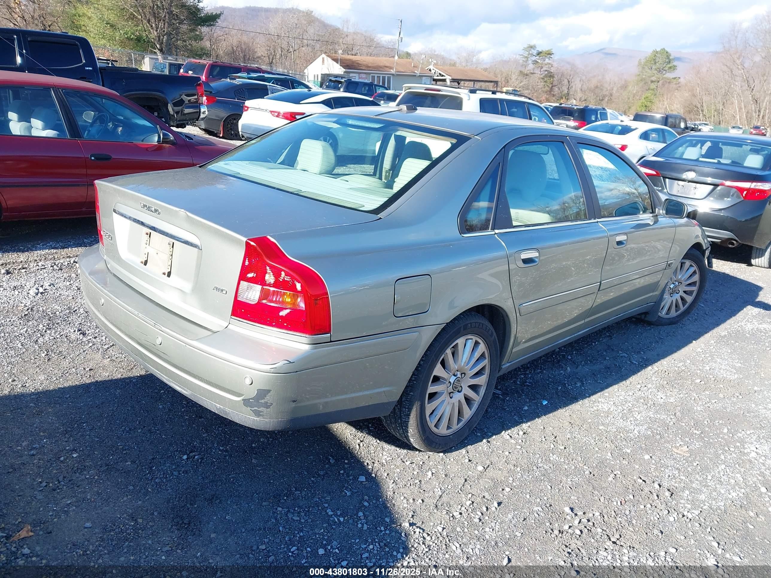 2006 Volvo S80 2.5t Silver vin: YV1TH592461439447
