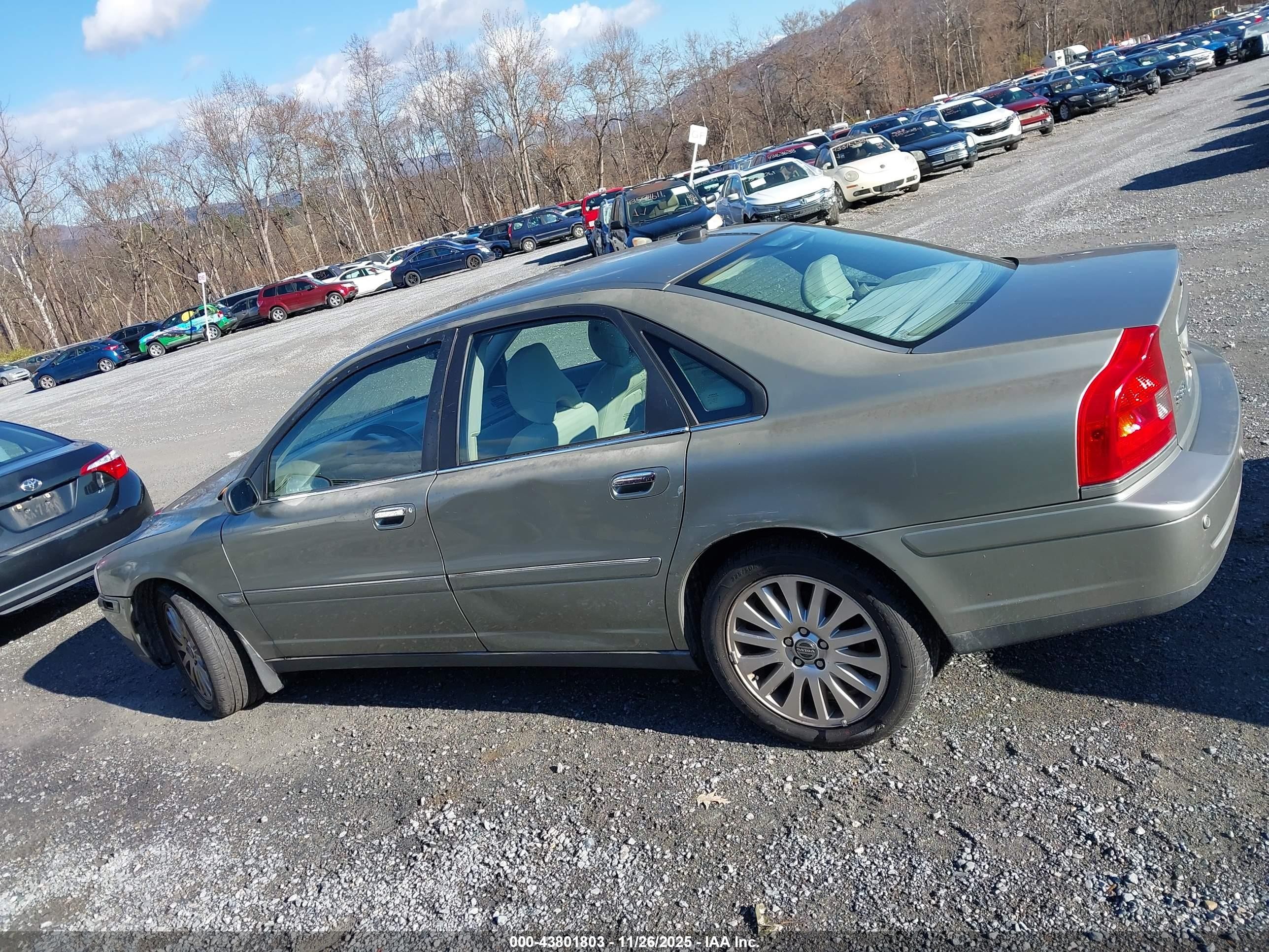 2006 Volvo S80 2.5t Silver vin: YV1TH592461439447