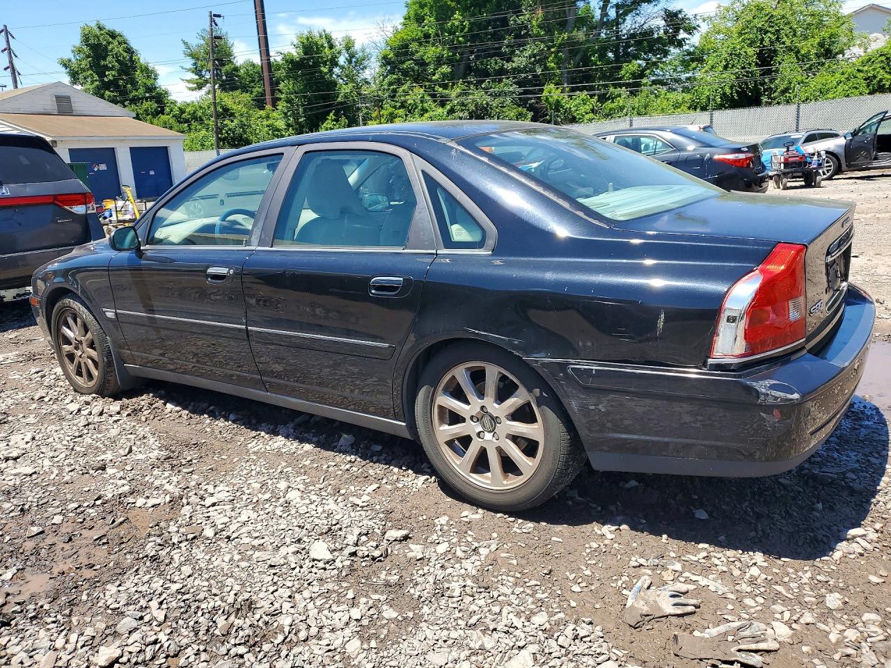2005 Volvo S80 2.5t Black vin: YV1TH592551406147
