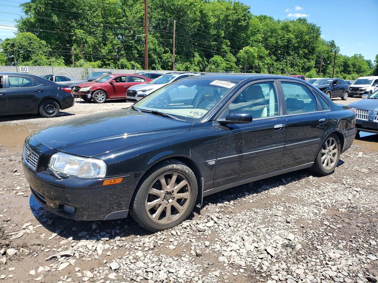 2005 Volvo S80 2.5t Black vin: YV1TH592551406147