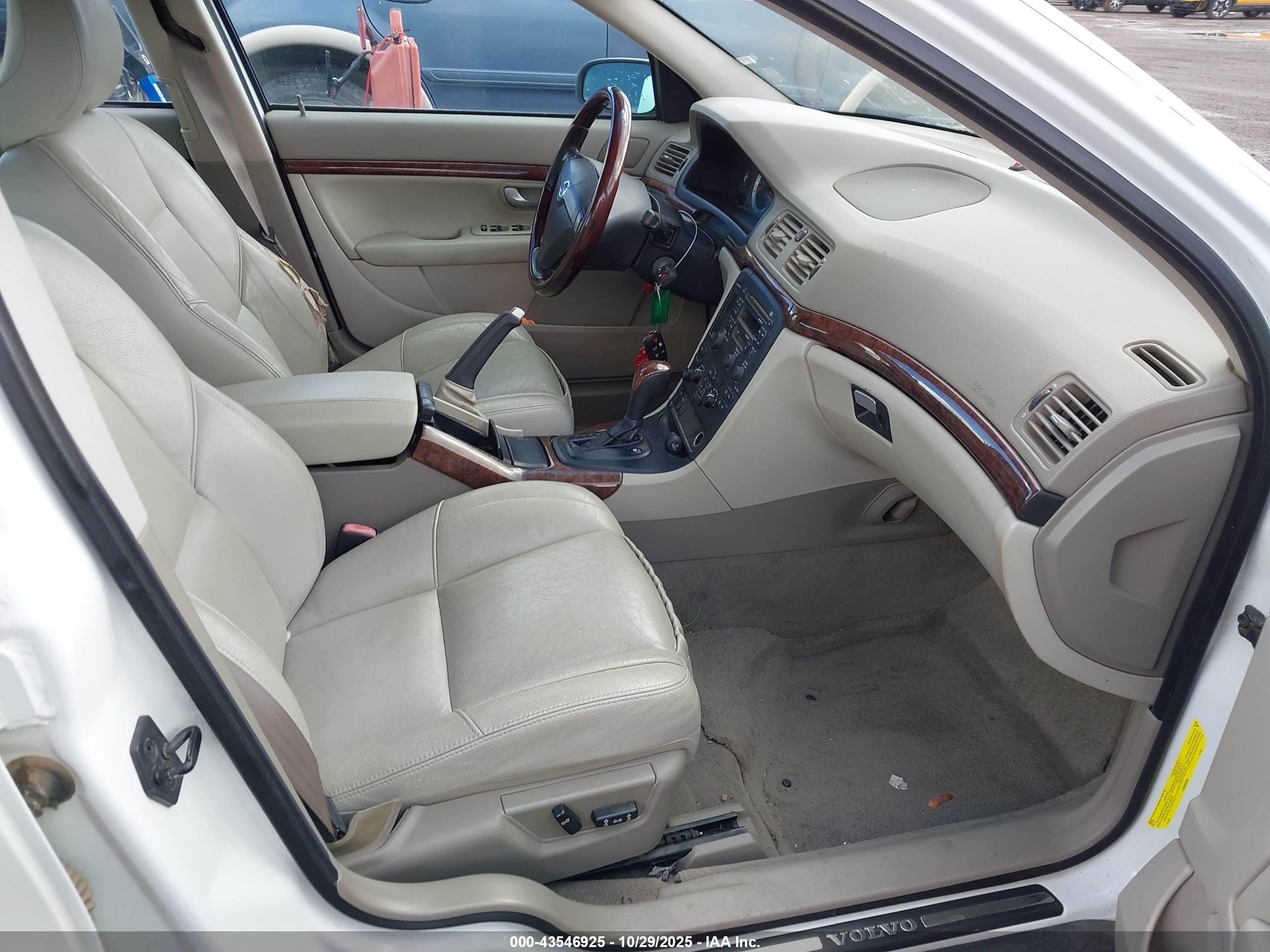 2006 Volvo S80 2.5t White vin: YV1TH592761435991