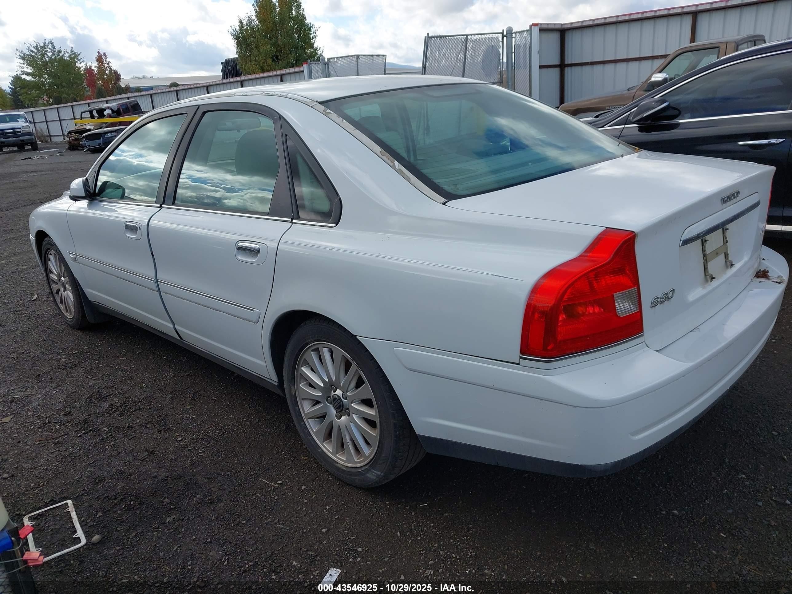 2006 Volvo S80 2.5t White vin: YV1TH592761435991