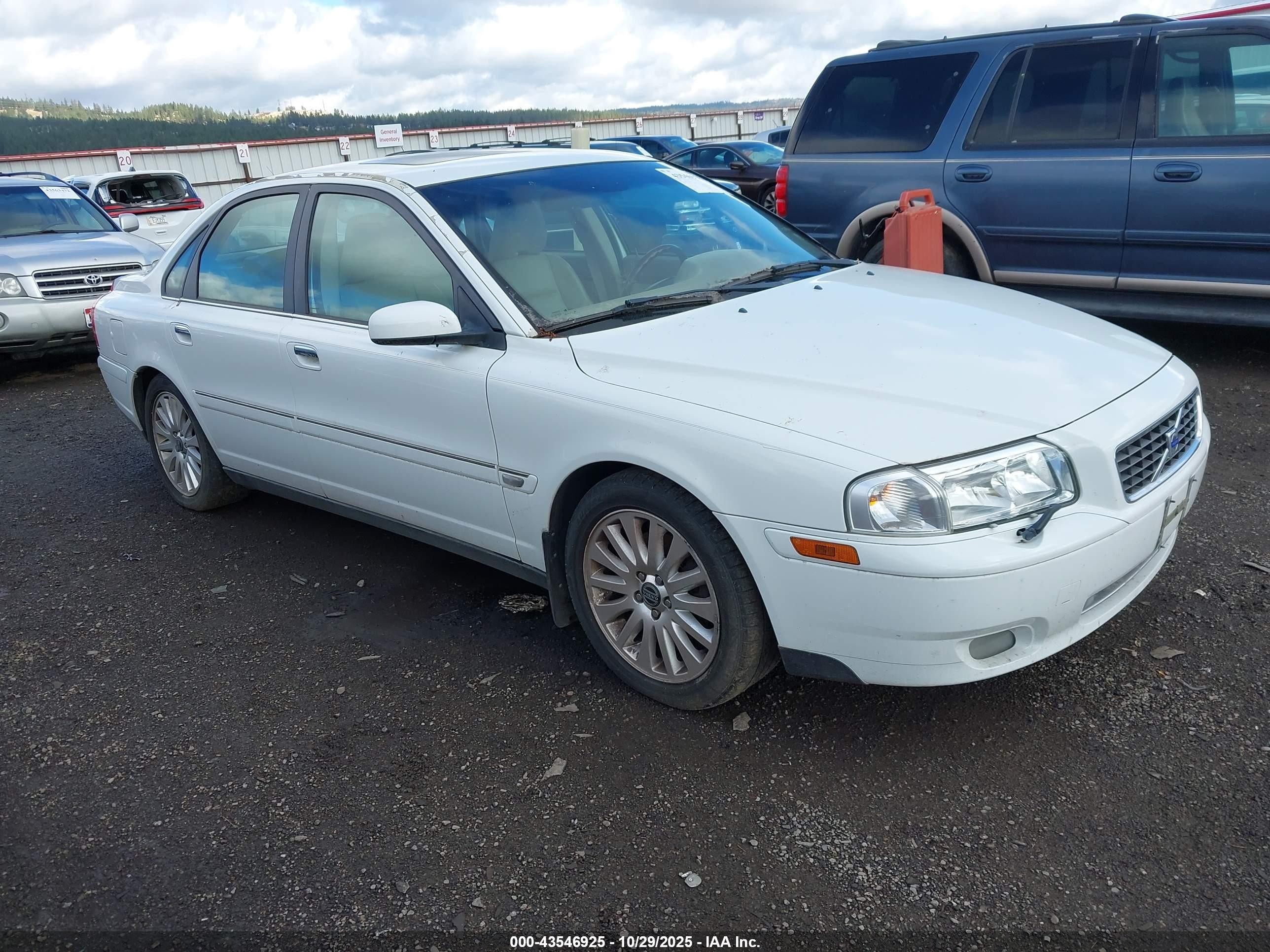 2006 Volvo S80 2.5t White vin: YV1TH592761435991