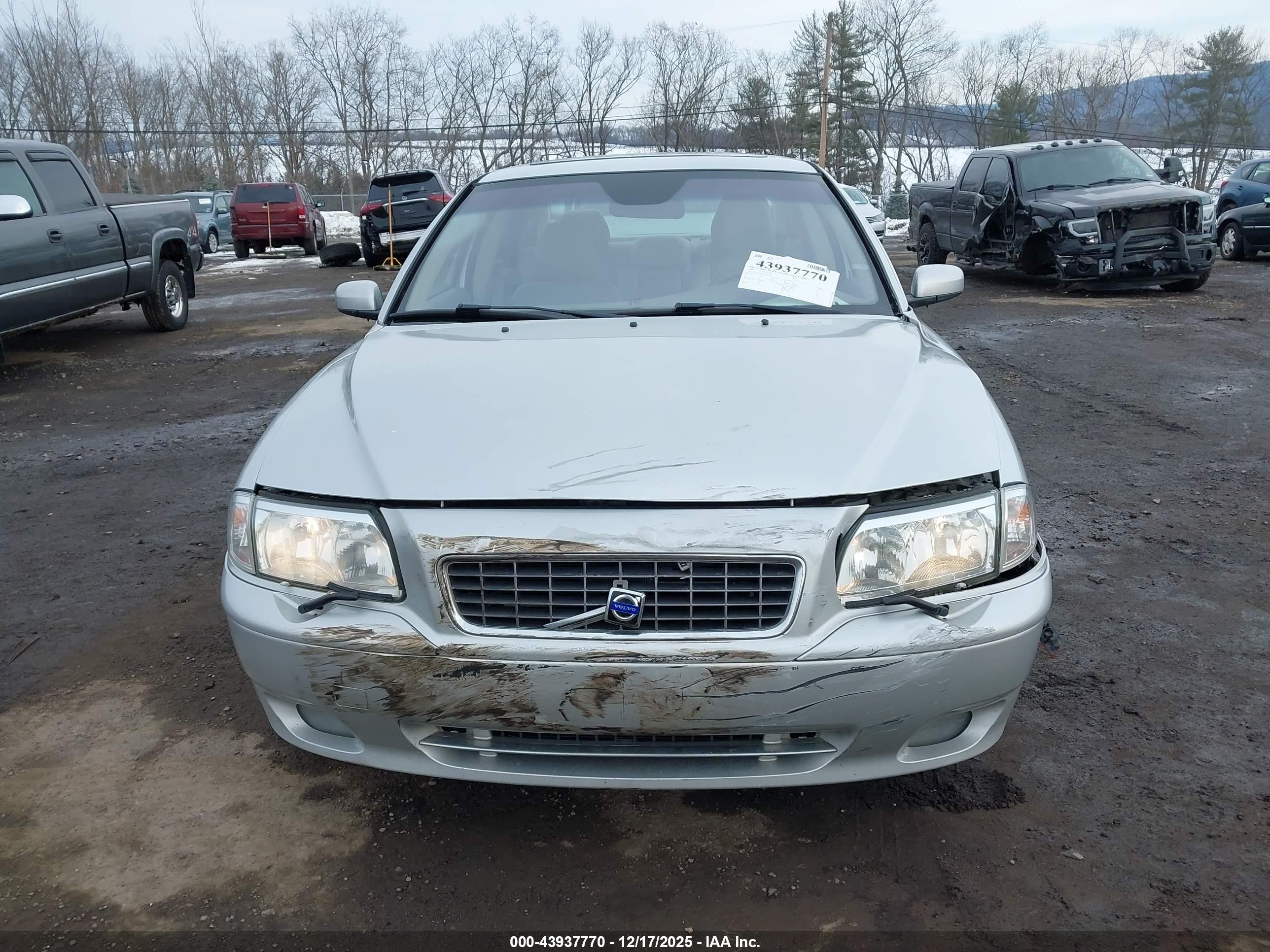 2005 Volvo S80 2.5t/2.5t Awd Silver vin: YV1TH592951411514