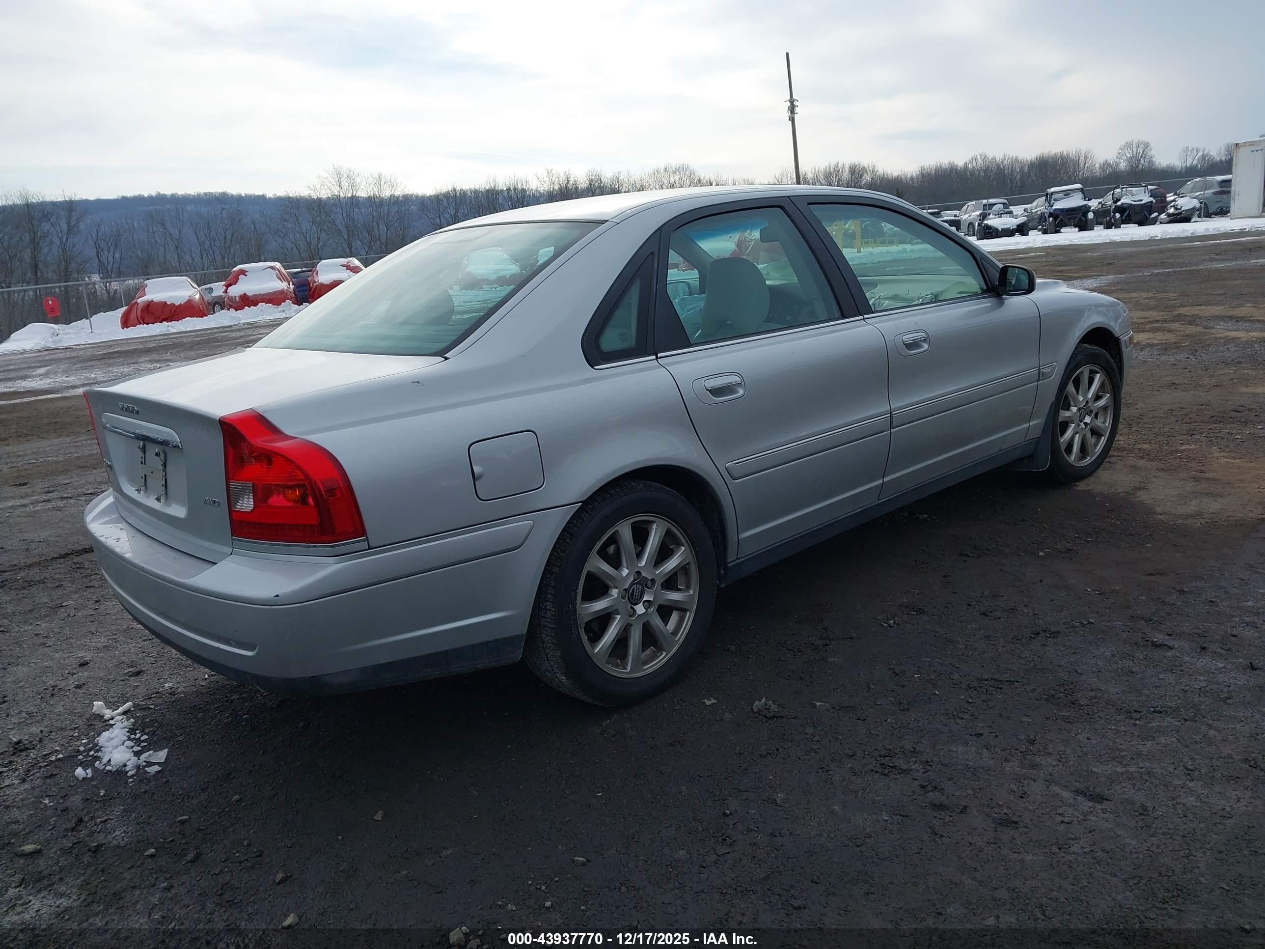 2005 Volvo S80 2.5t/2.5t Awd Silver vin: YV1TH592951411514