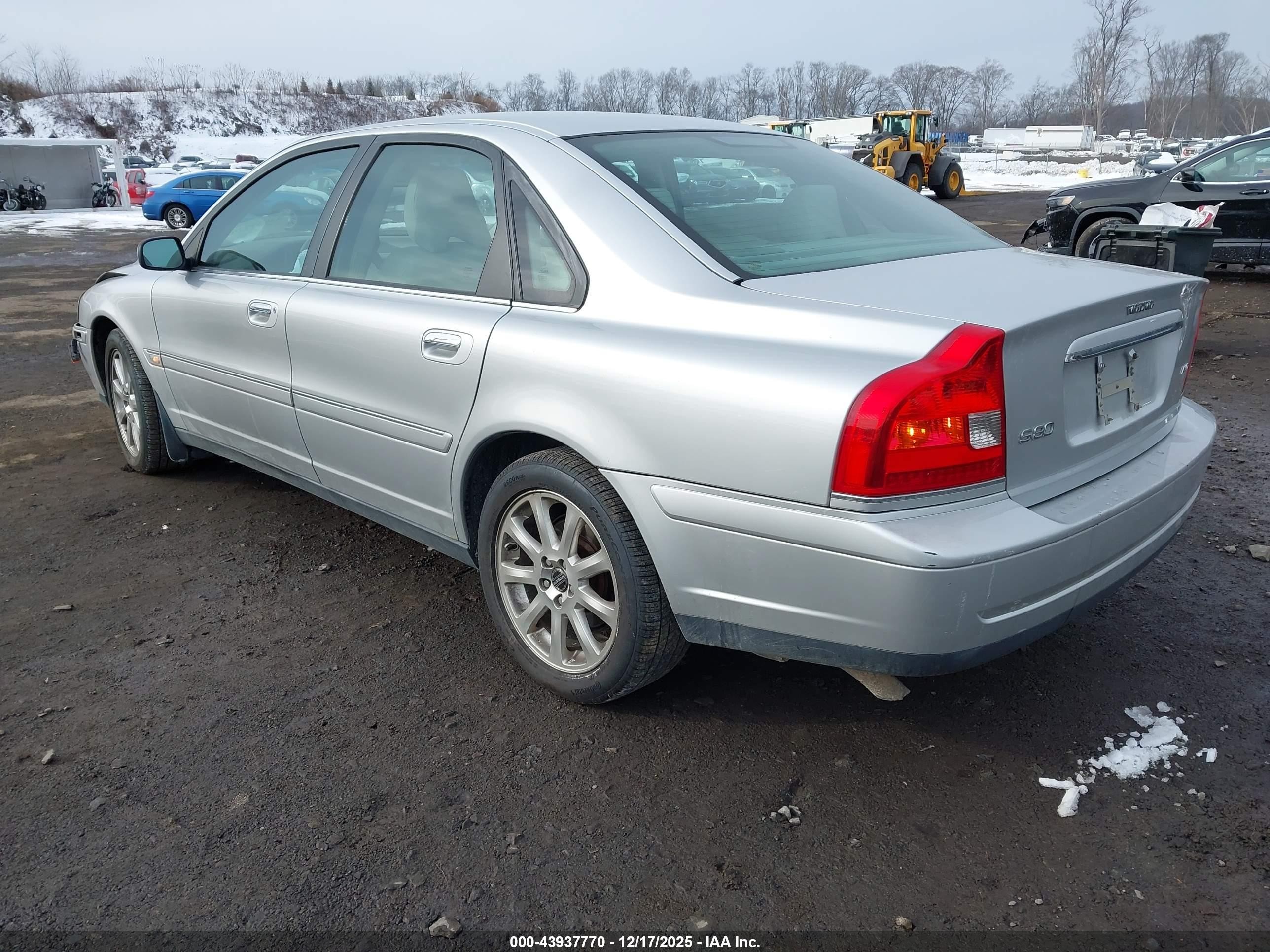 2005 Volvo S80 2.5t/2.5t Awd Silver vin: YV1TH592951411514